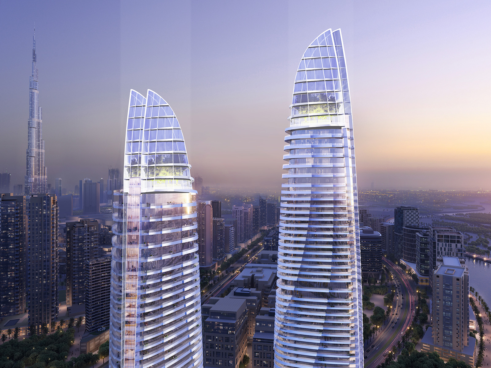 Canal Heights by de GRISOGONO — exterior view in Business Bay