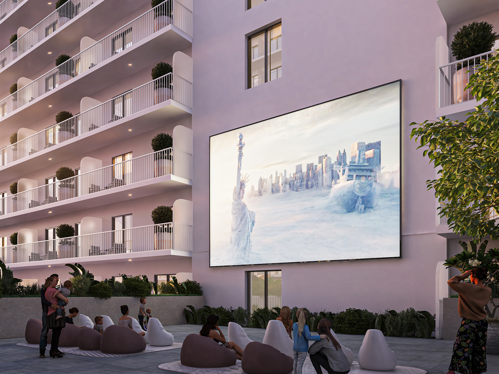 Evergreens by DAMAC — exterior view in Dubai Land (Dubailand)