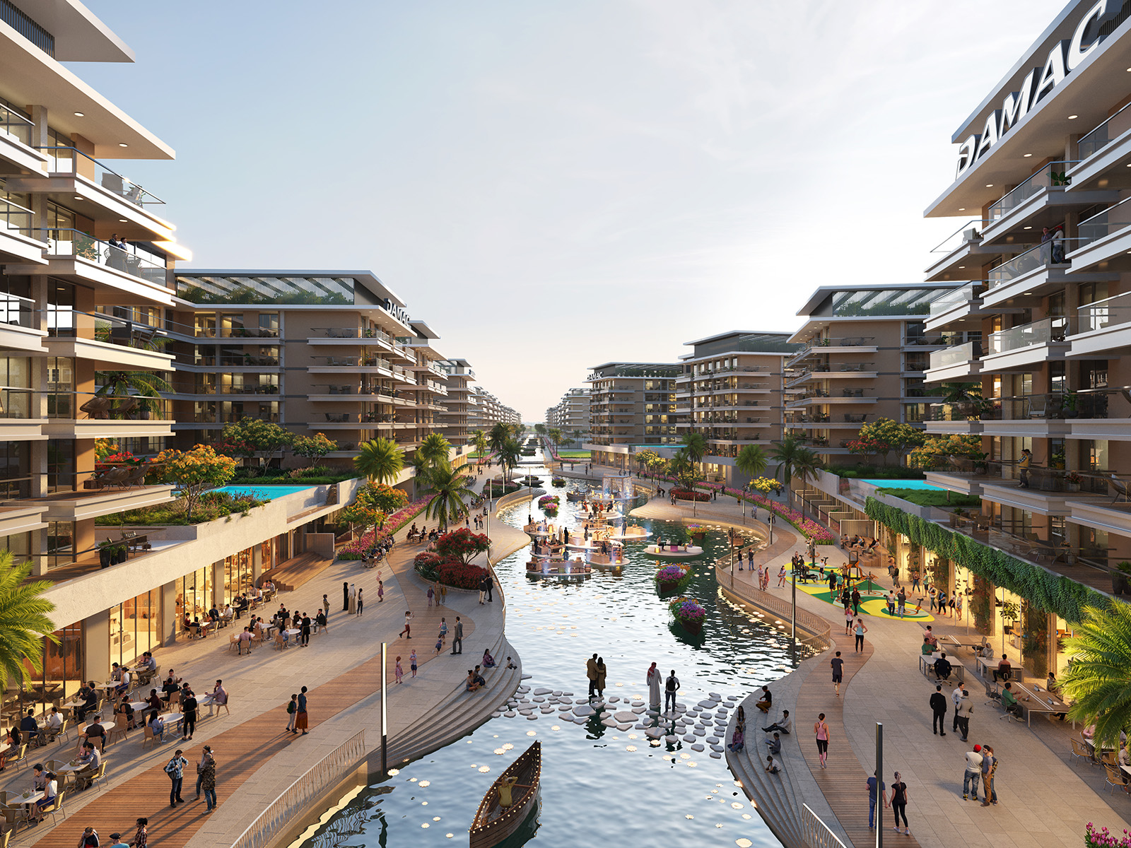 DAMAC Riverside Views — vue extérieure à Dubai Investment Park (DIP)