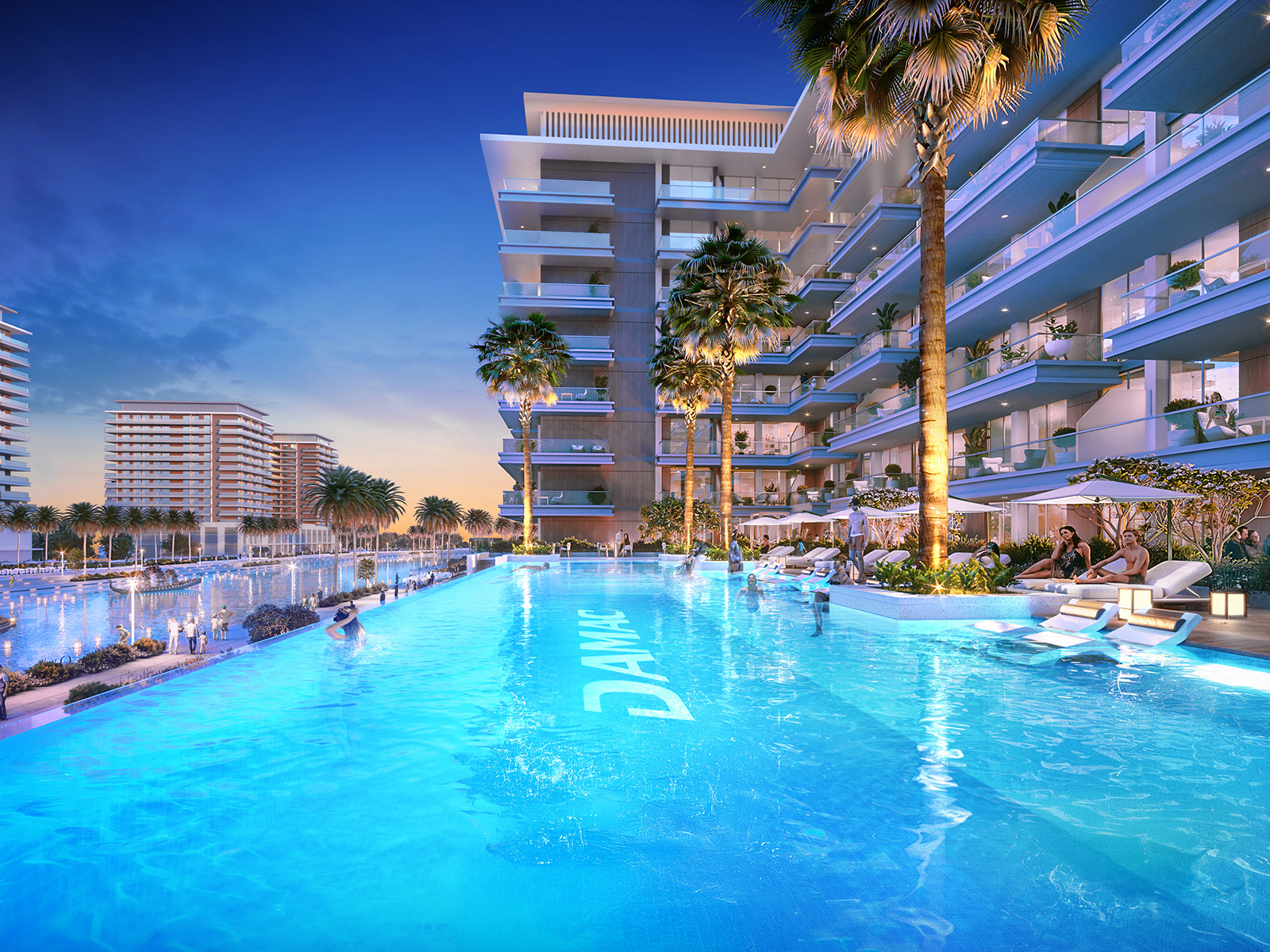 DAMAC Riverside Views — vue extérieure à Dubai Investment Park (DIP)