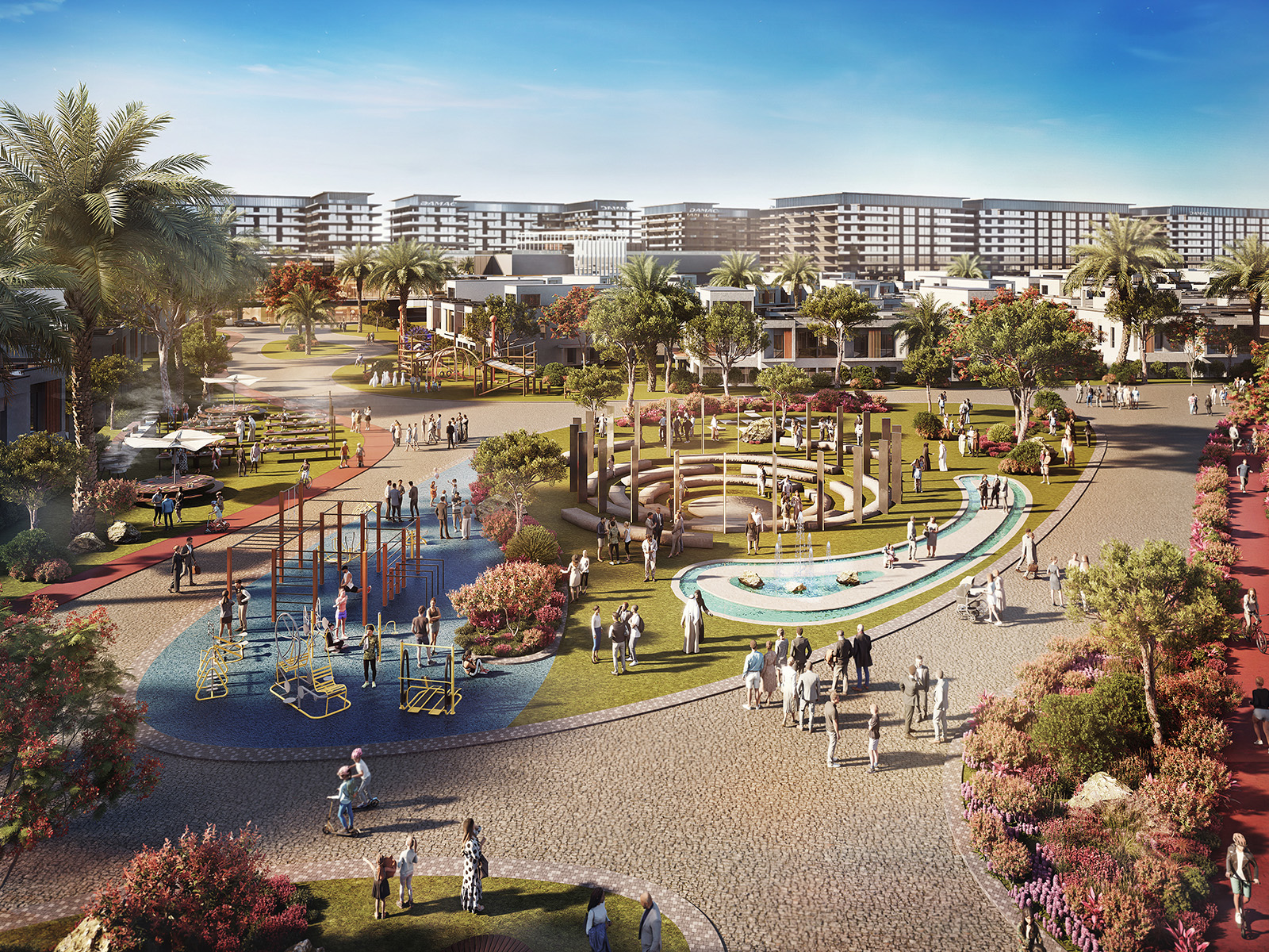 DAMAC Riverside Views — vue extérieure à Dubai Investment Park (DIP)