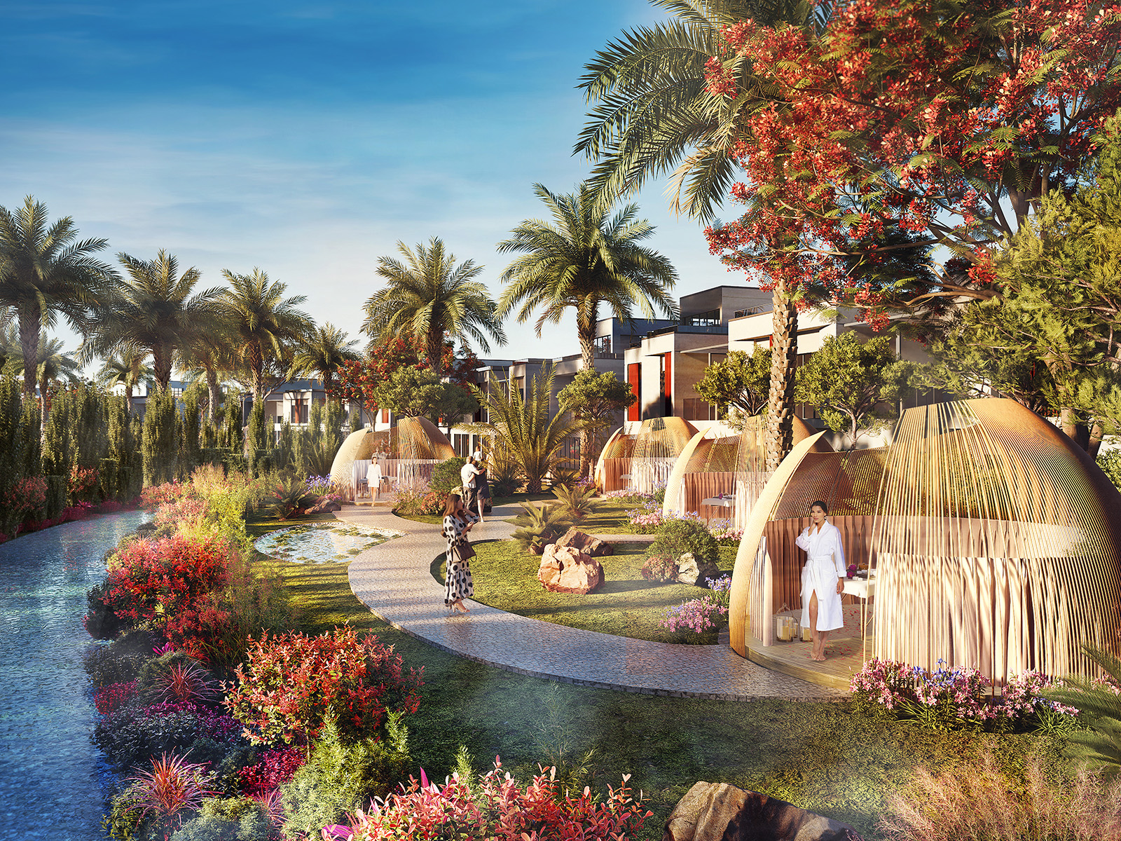 DAMAC Riverside Views — vue extérieure à Dubai Investment Park (DIP)