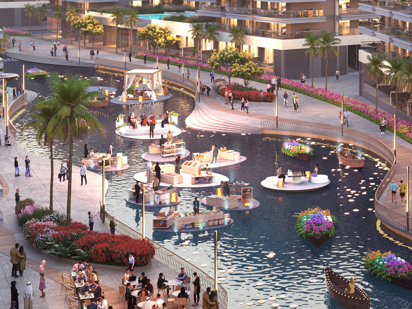 DAMAC Riverside Views — espaces communs