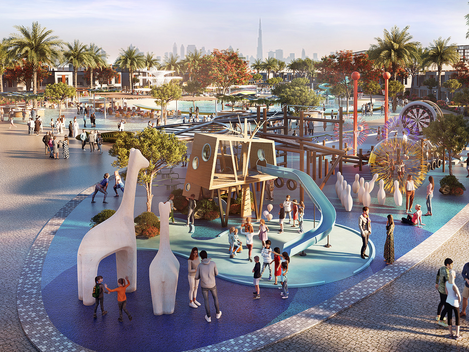 DAMAC Riverside Views — espaces communs