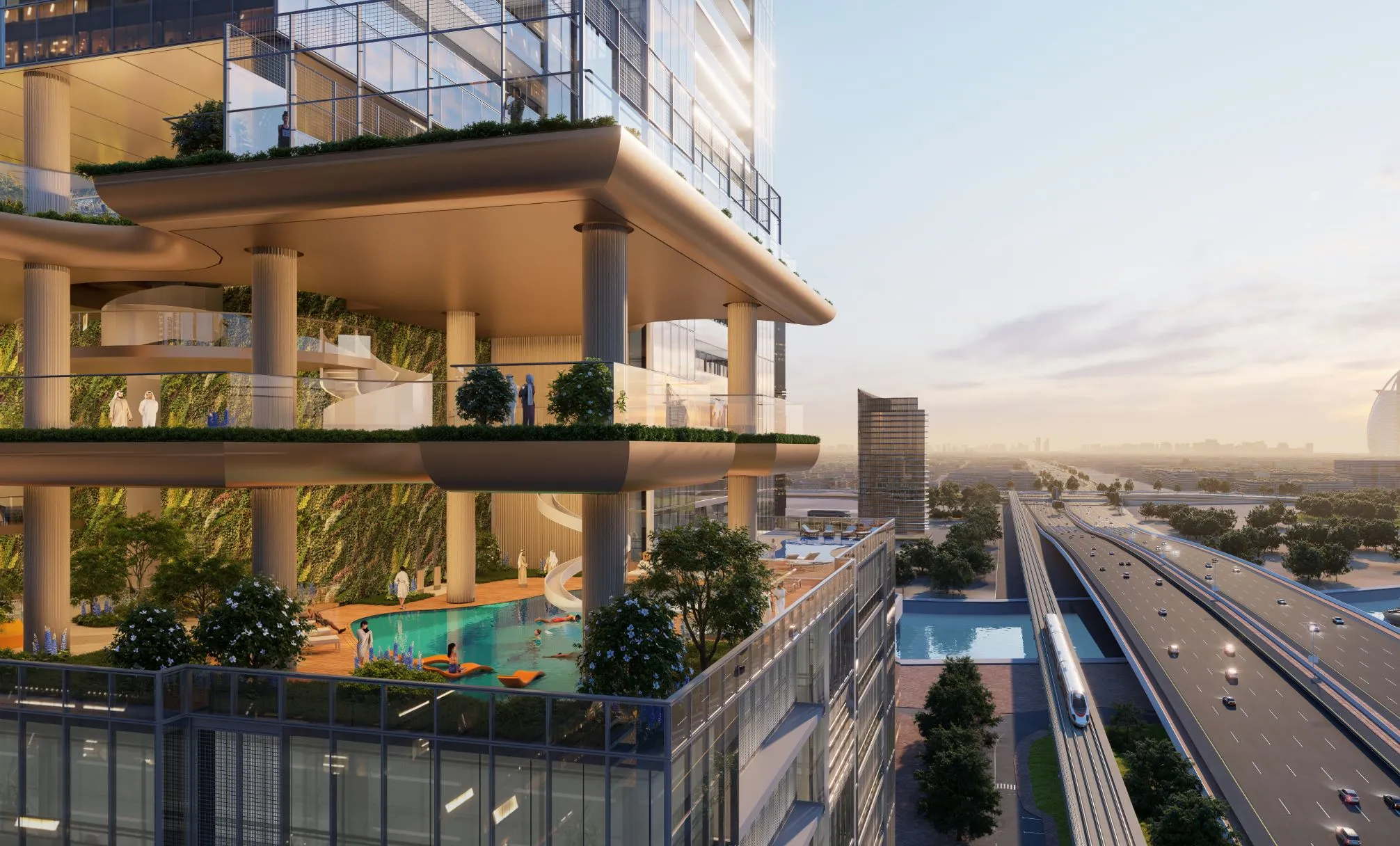 Sobha SkyParks — exterior view in Business Bay