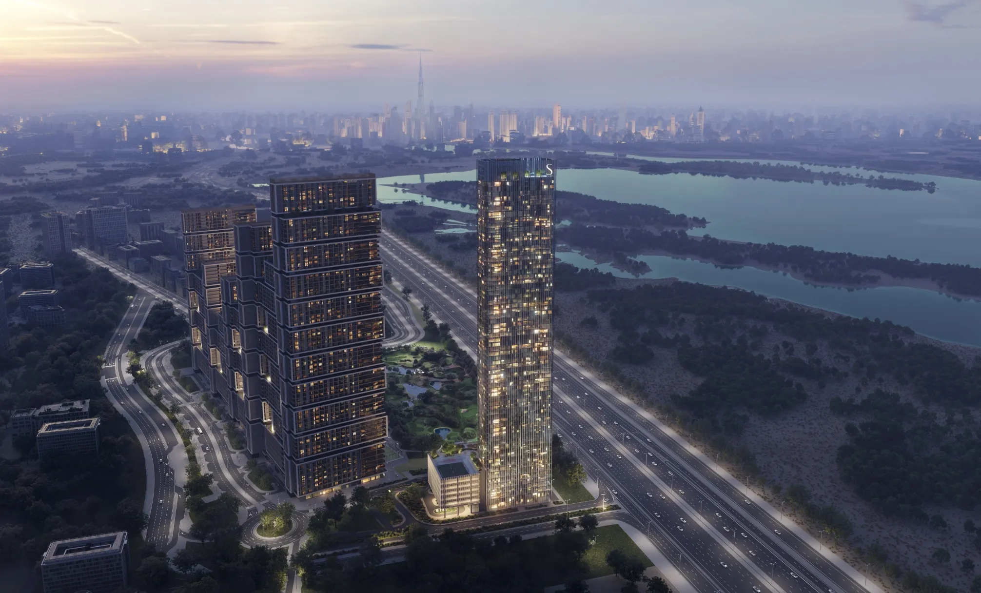 The Element at Sobha One — exterior view in Mohammed Bin Rashid City (MBR City)