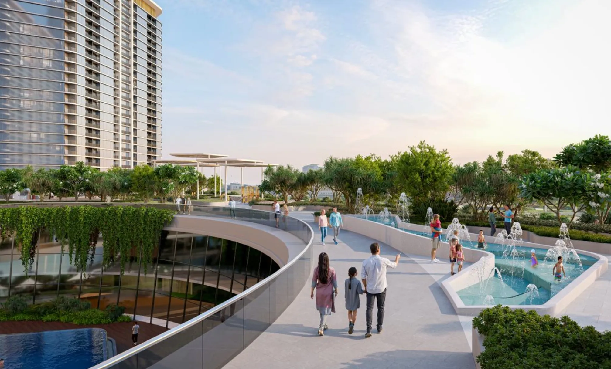 Sobha Solis — exterior view in Dubai Land (Dubailand)