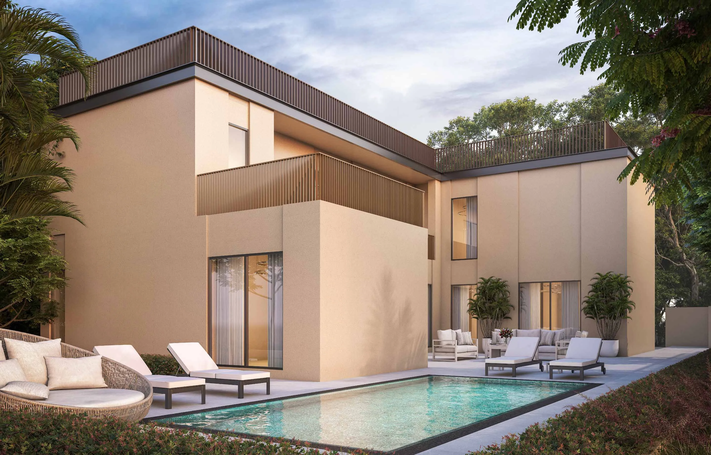 Sobha Elwood — exterior view in Dubai Land (Dubailand)