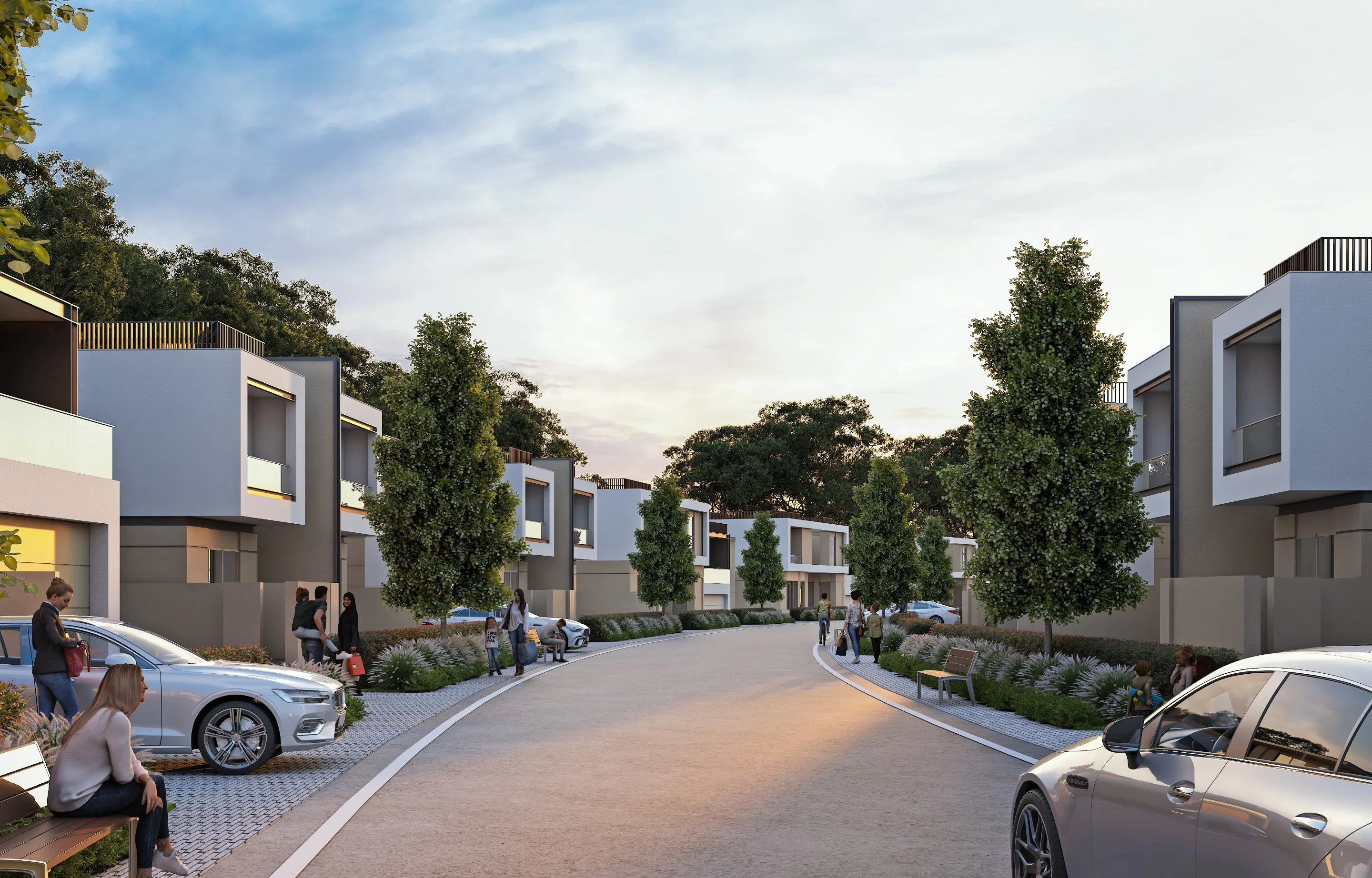Sobha Elwood — exterior view in Dubai Land (Dubailand)
