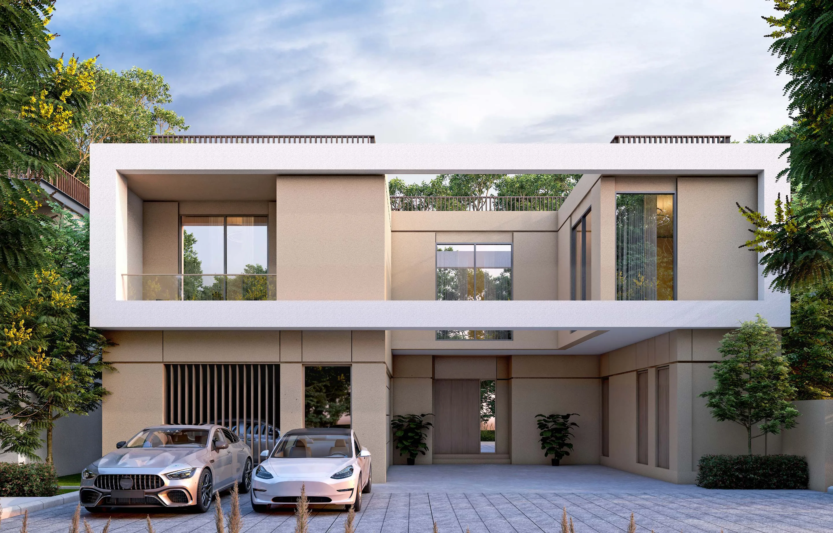 Sobha Elwood — exterior view in Dubai Land (Dubailand)