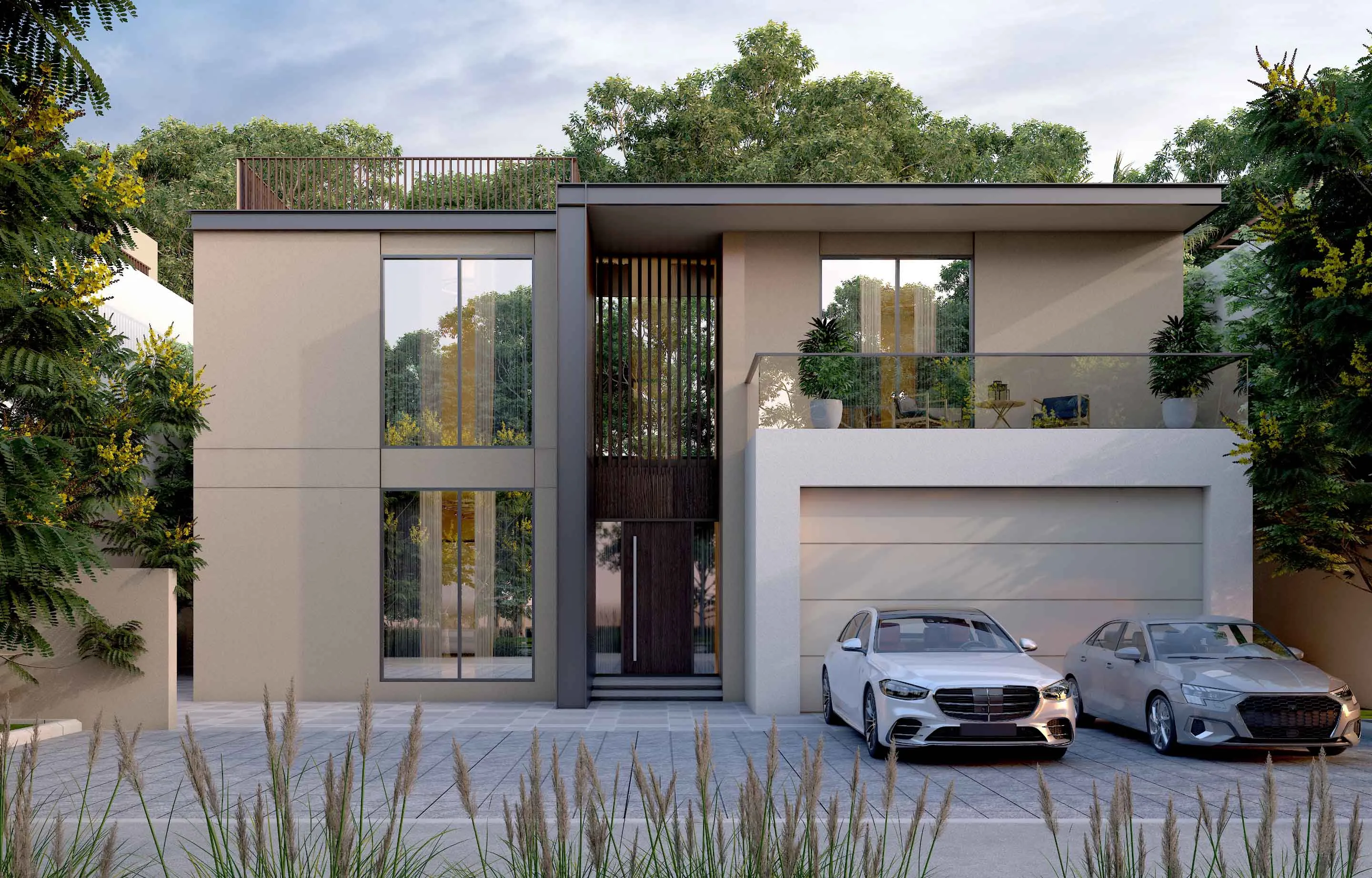 Sobha Elwood — exterior view in Dubai Land (Dubailand)