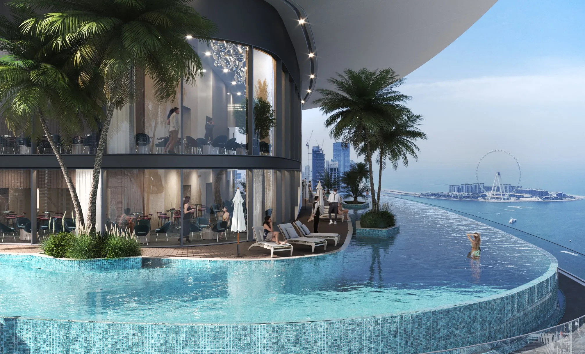 SeaHaven Sky Edition — exterior view in Dubai Harbour / Emaar Beachfront
