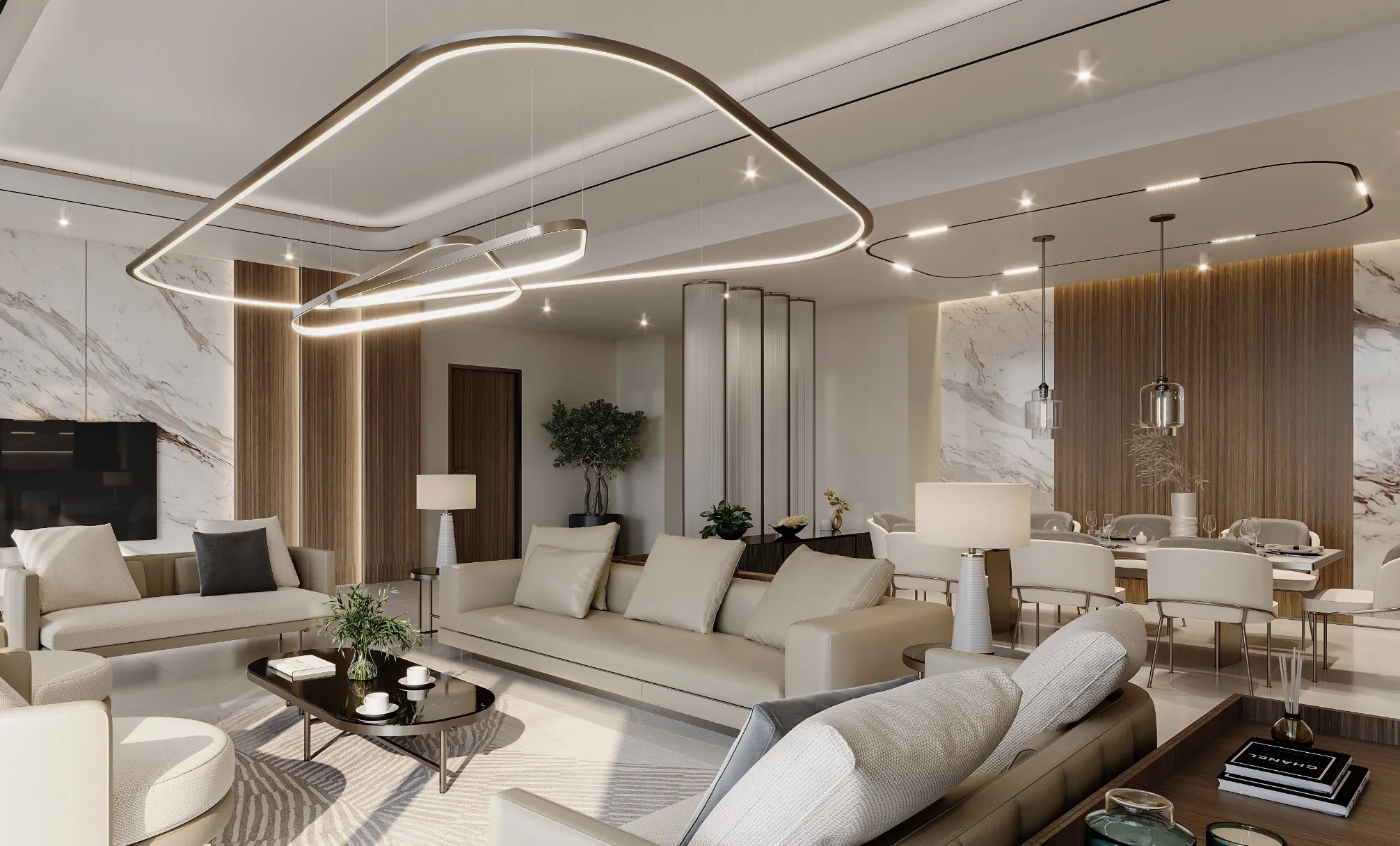 SeaHaven Sky Edition — exterior view in Dubai Harbour / Emaar Beachfront