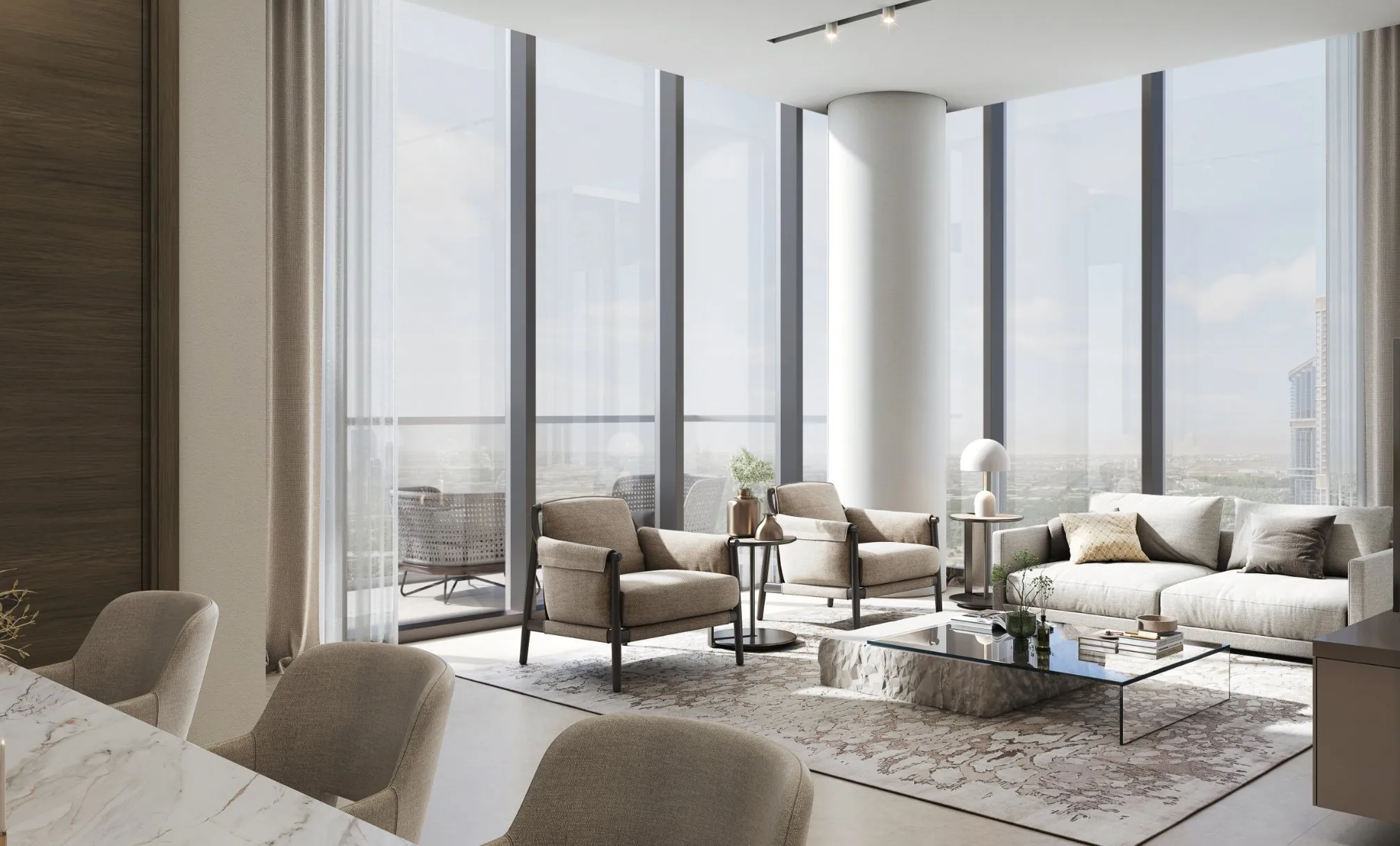 Skyscape Aura — exterior view in Sobha Hartland II