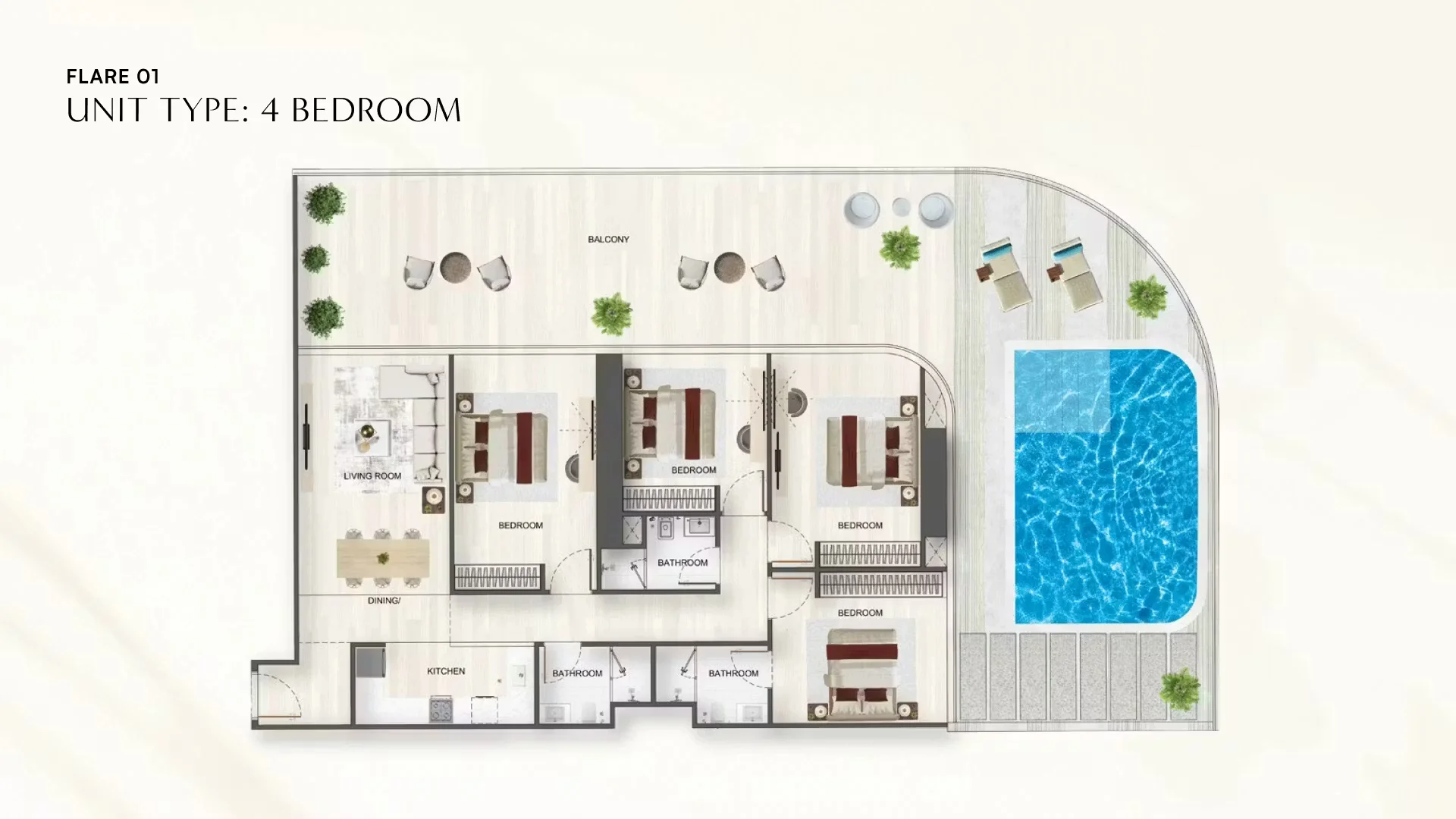 Binghatti Flare — floor plan