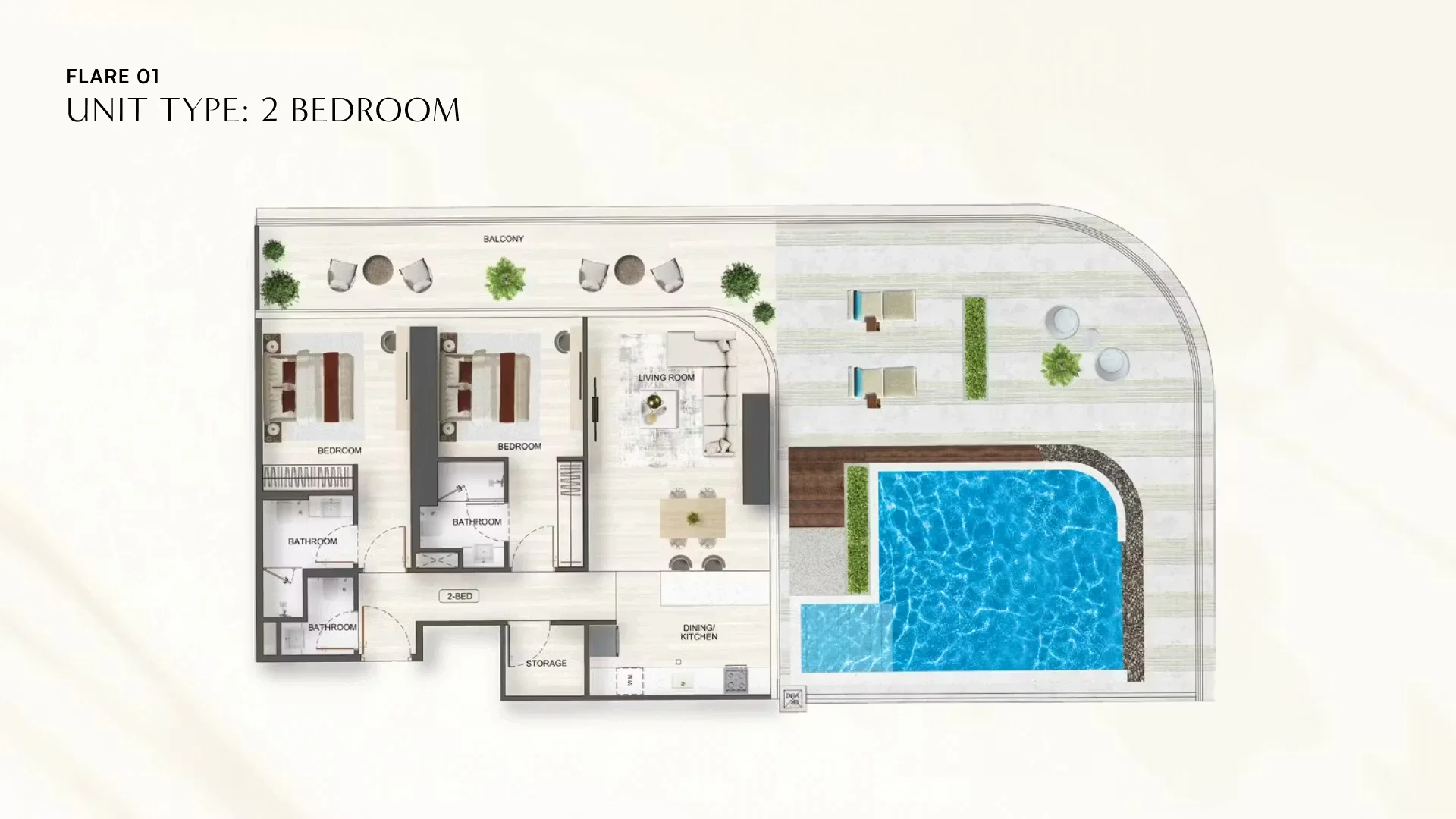 Binghatti Flare — floor plan