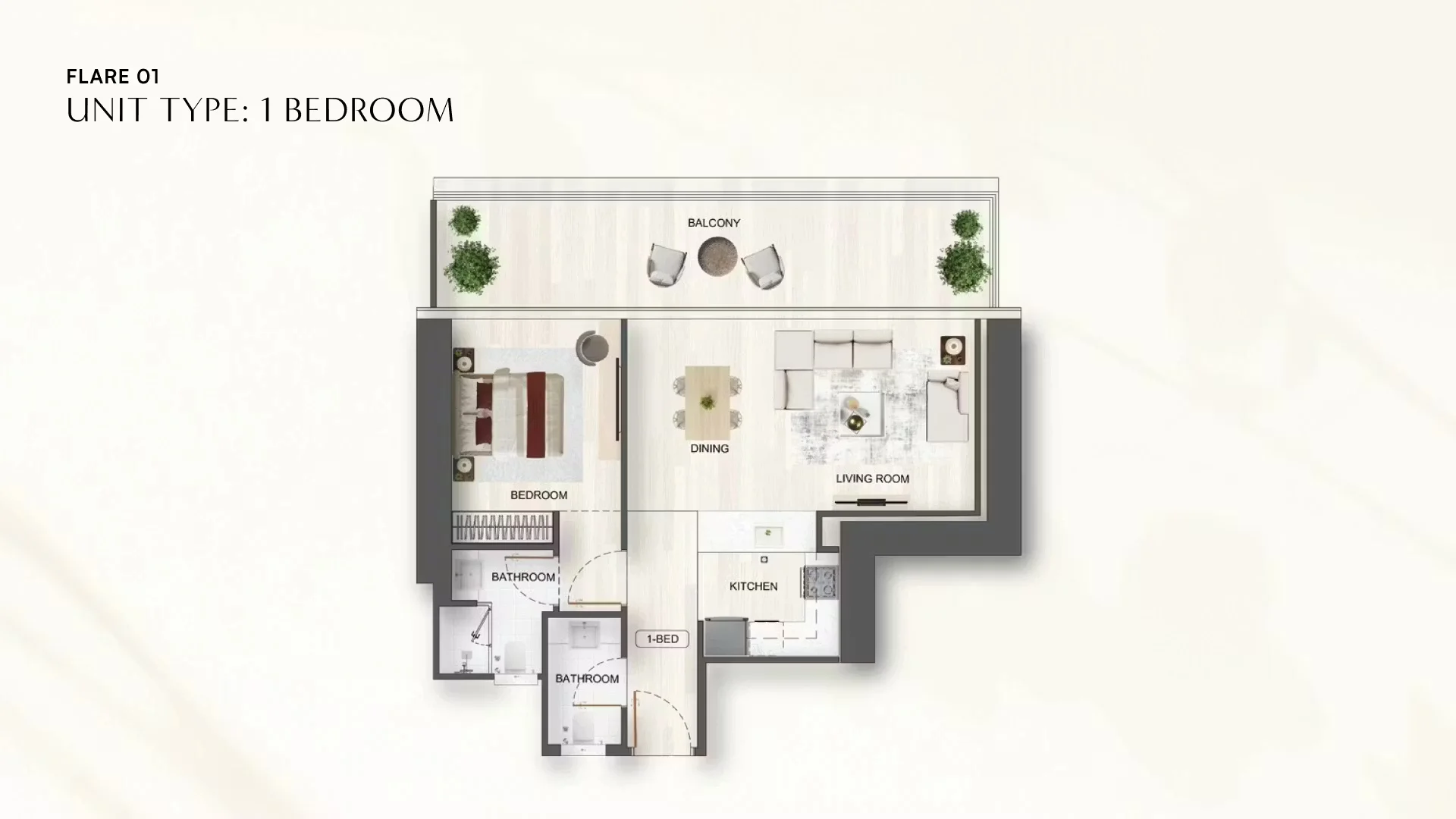 Binghatti Flare — floor plan