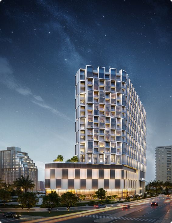 Binghatti Cullinan — vue extérieure à Al Jaddaf