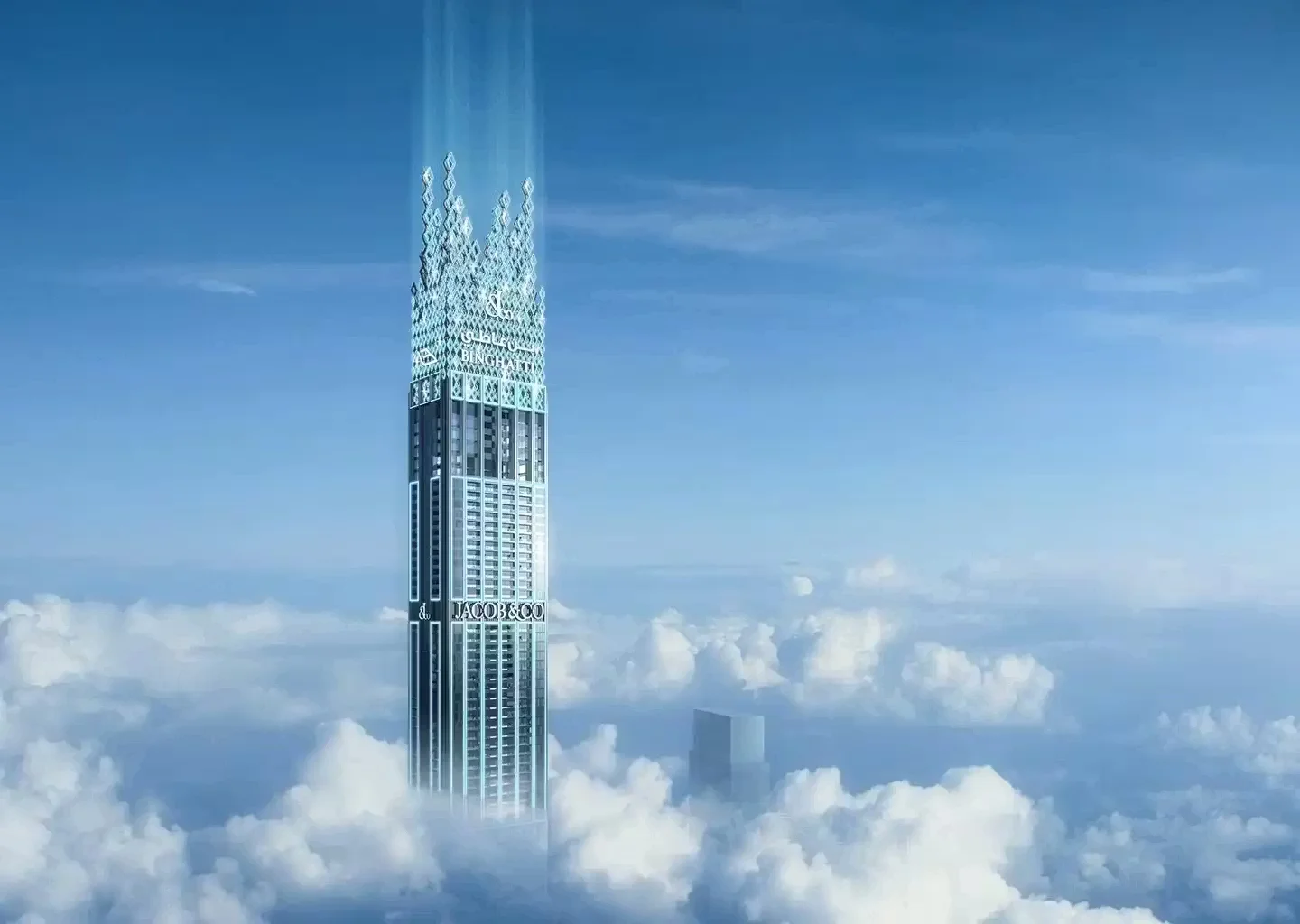 Burj Binghatti Phase 2 — exterior view in Business Bay