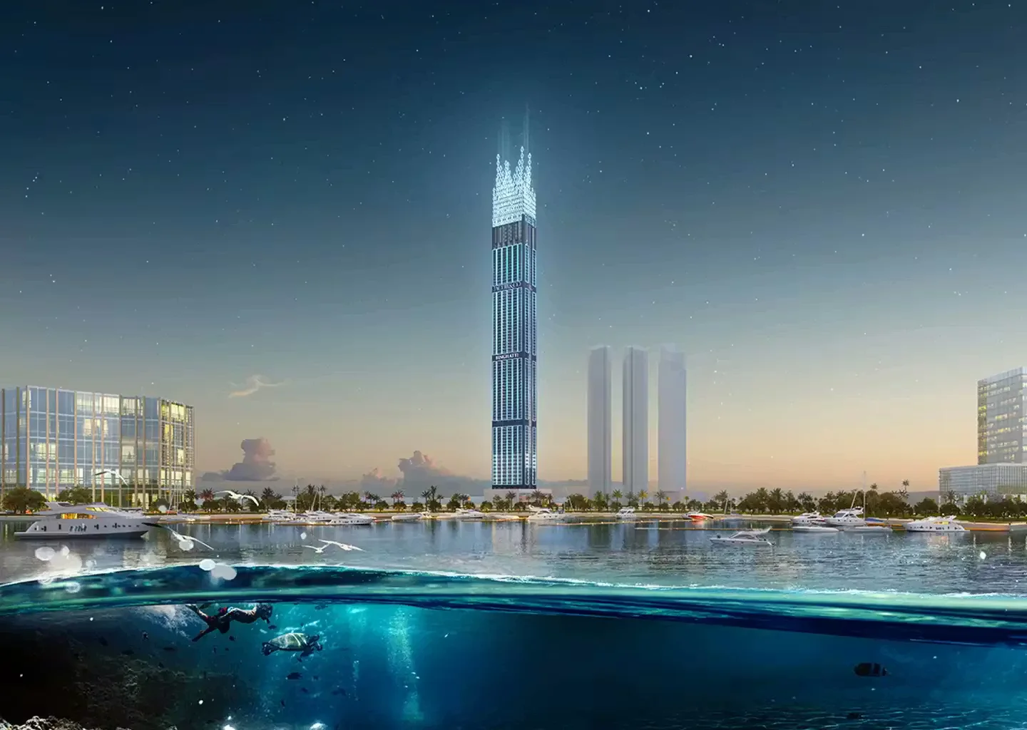 Burj Binghatti Phase 2 — exterior view in Business Bay