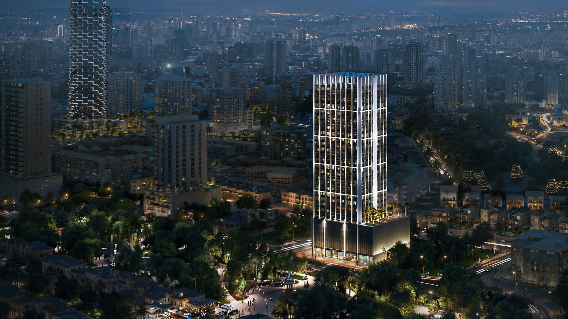 Binghatti Etherea — exterior view in Jumeirah Village Circle (JVC)