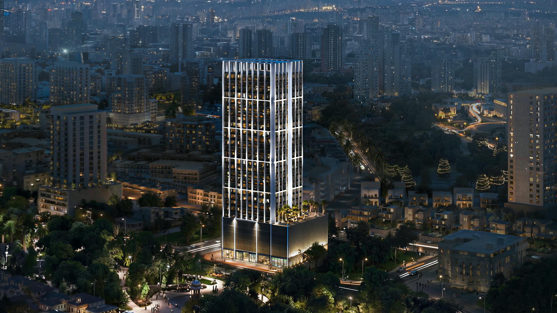 Binghatti Etherea — exterior view in Jumeirah Village Circle (JVC)