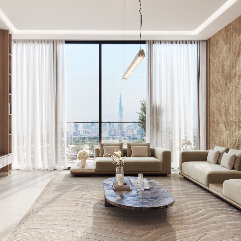 Binghatti Luxuria — exterior view in Jumeirah Village Triangle (JVT)