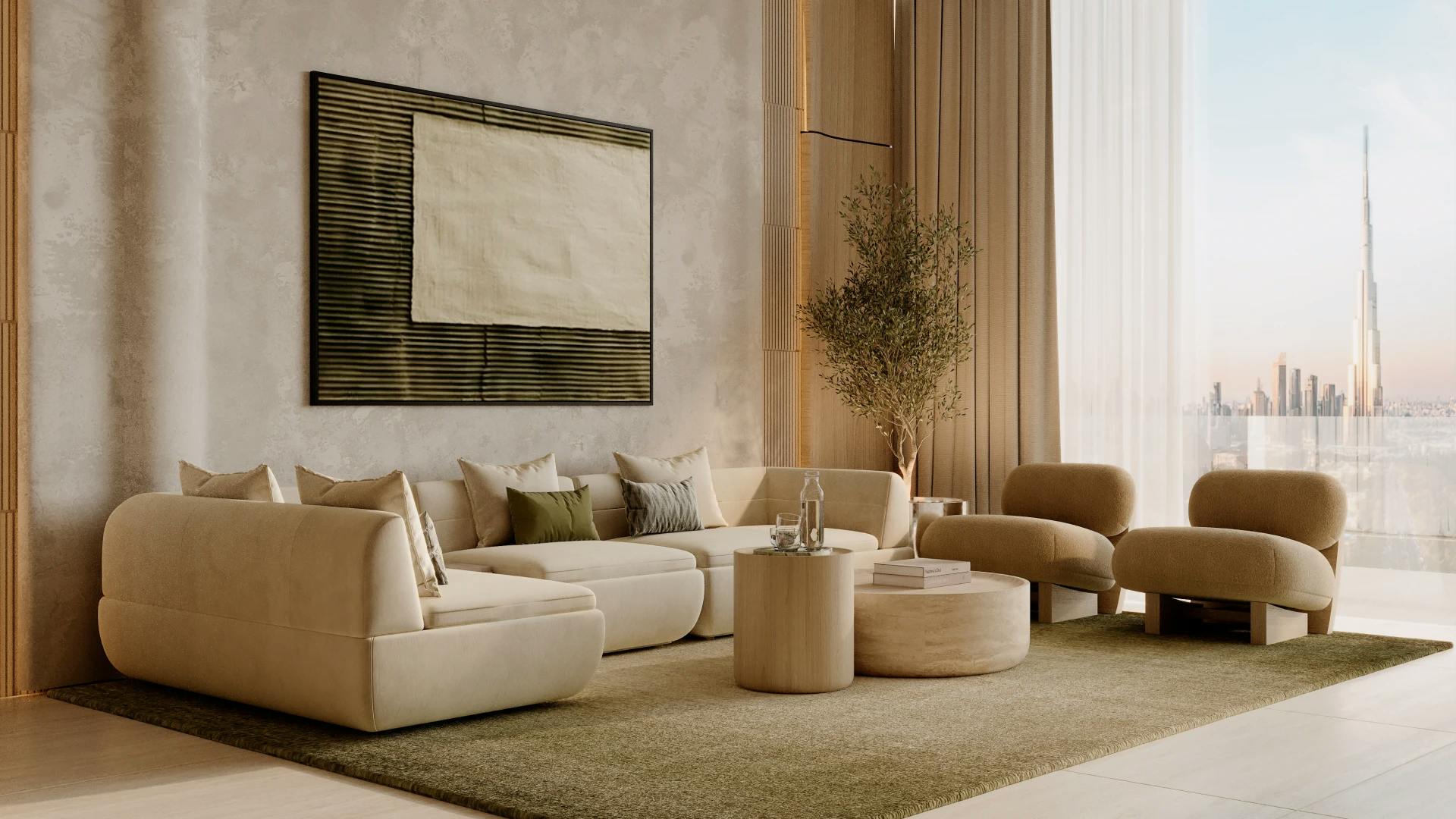 Binghatti Sky Terraces — interior render