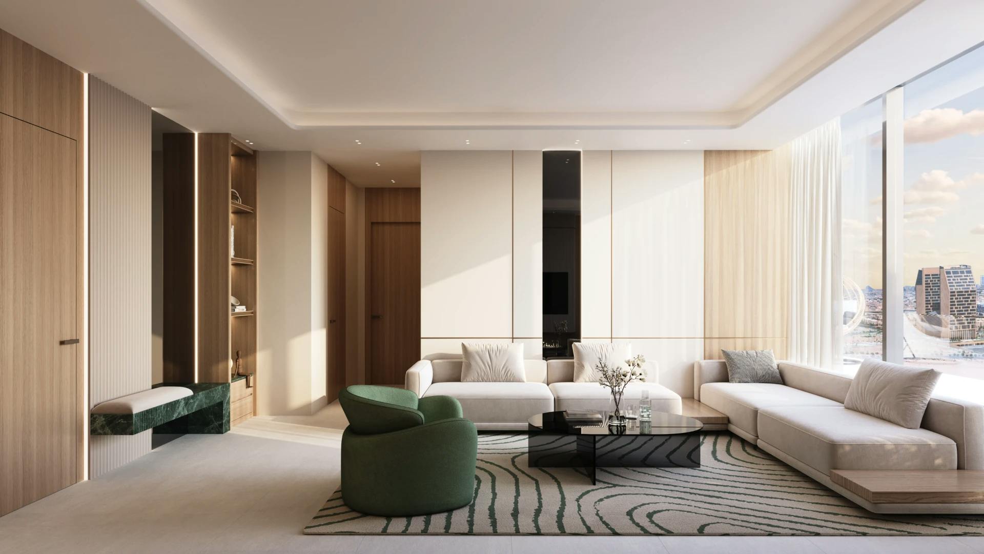 Binghatti Hillside — vue intérieure