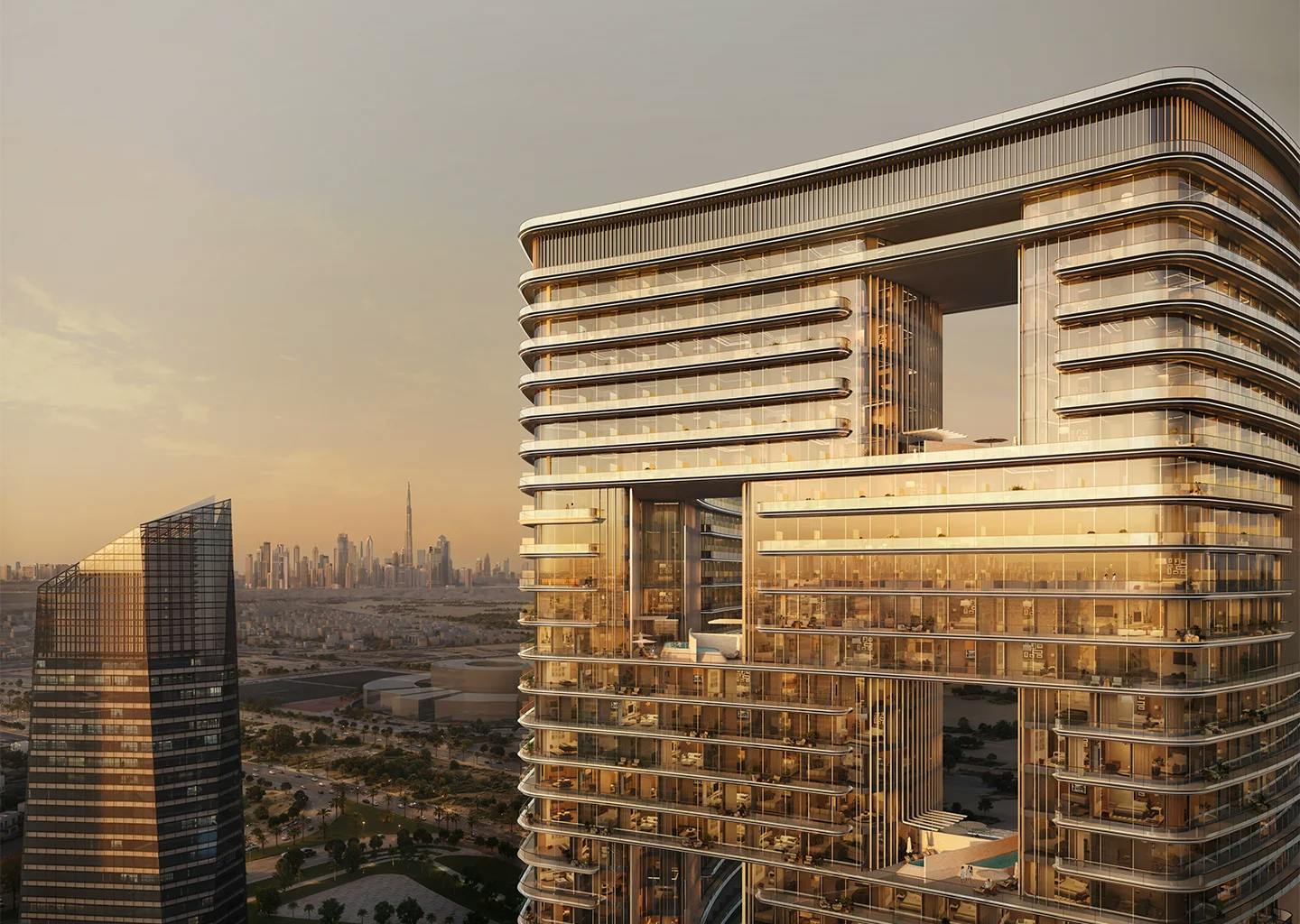 Binghatti Hillviews — vue extérieure à Dubai Science Park