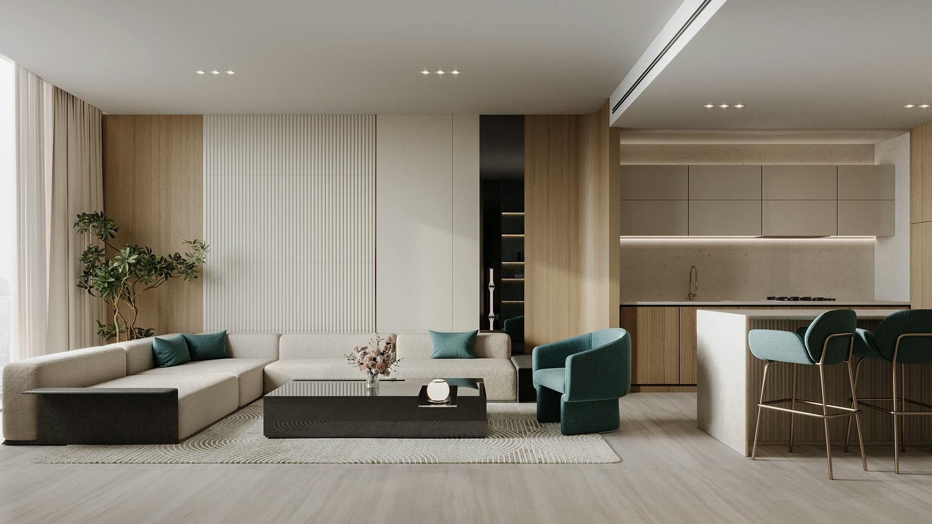 Binghatti Aquarise — interior render