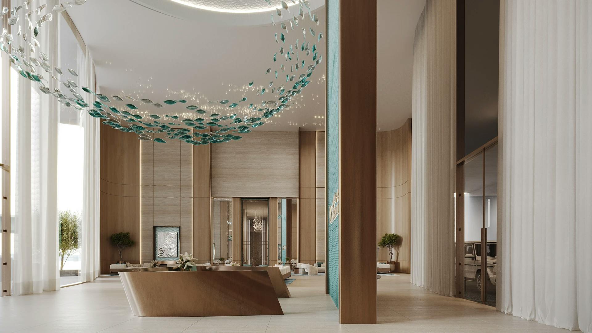 Binghatti Aquarise — interior render