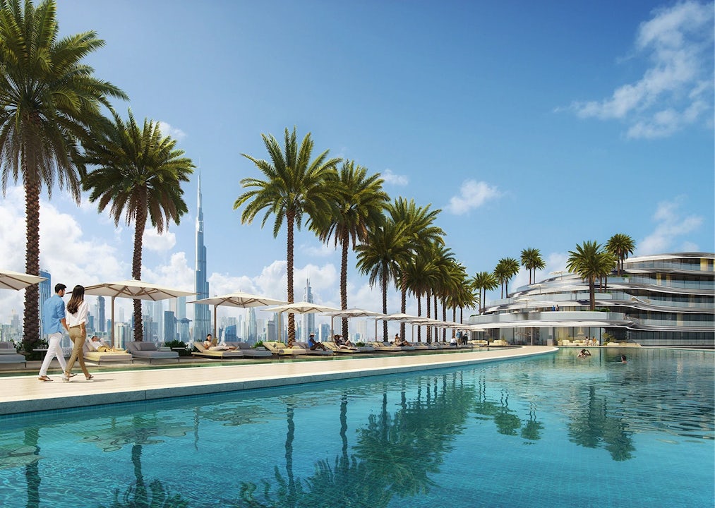 Binghatti Aquarise — amenity render