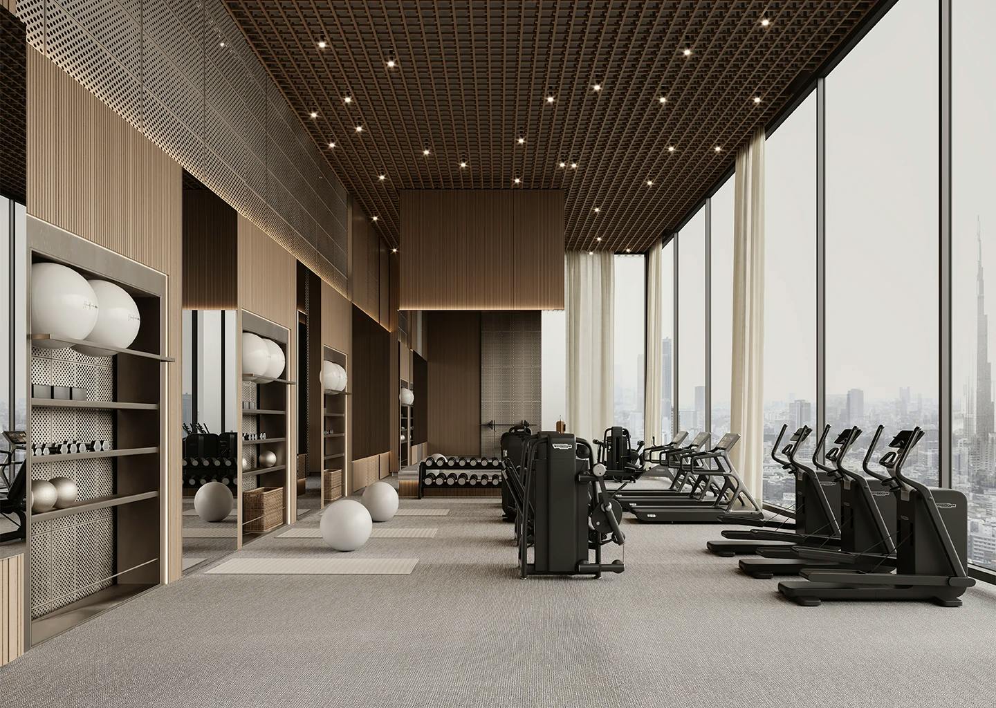 Binghatti Skyhall — exterior view in Business Bay