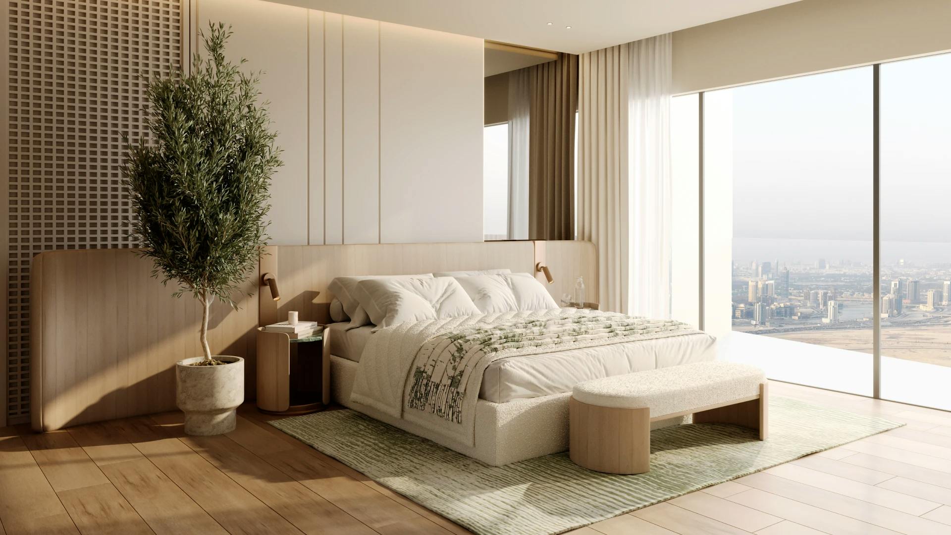 Binghatti Hillcrest — exterior view in Arjan (Dubailand)