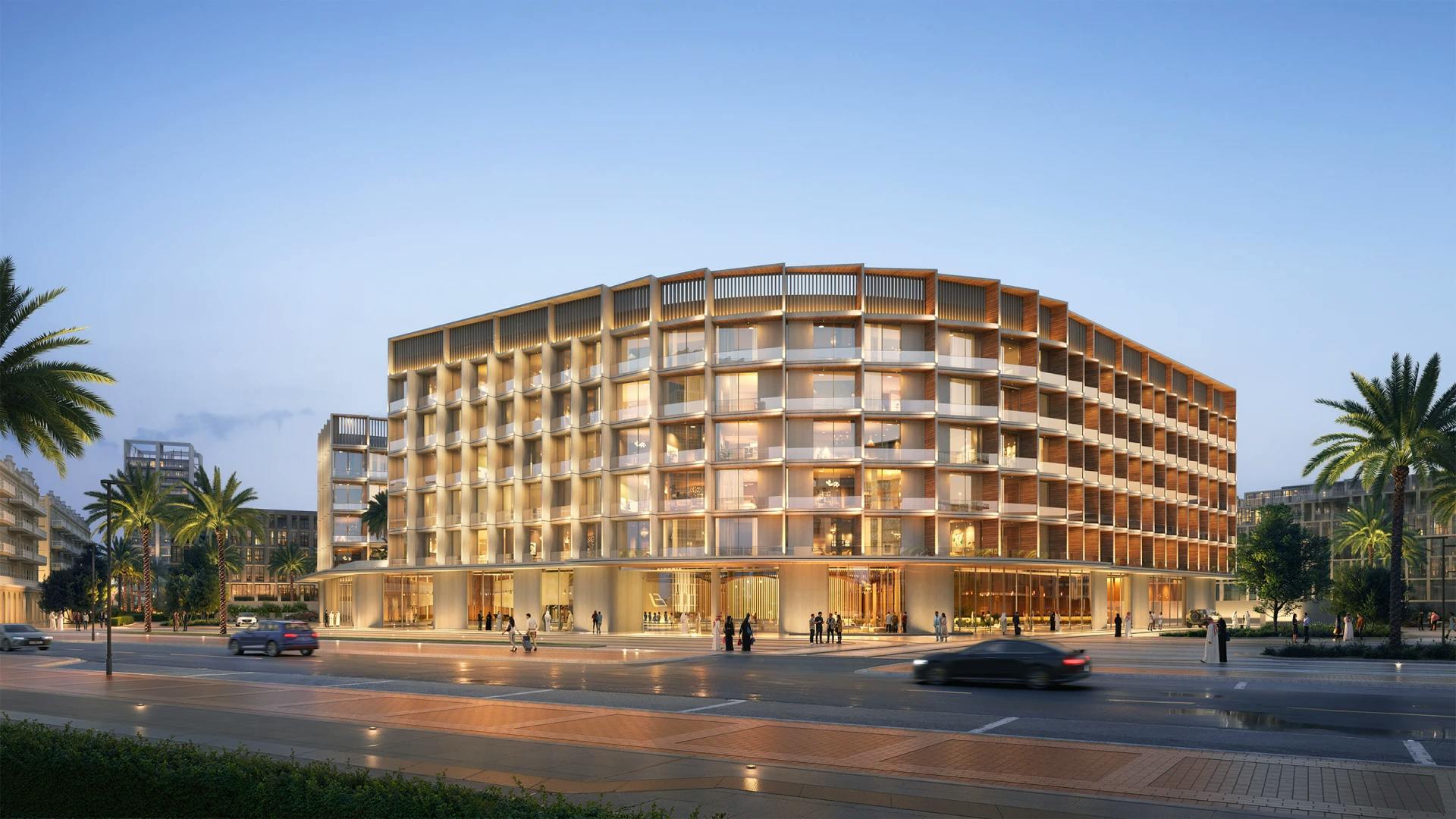 Binghatti Hillcrest — exterior view in Arjan (Dubailand)