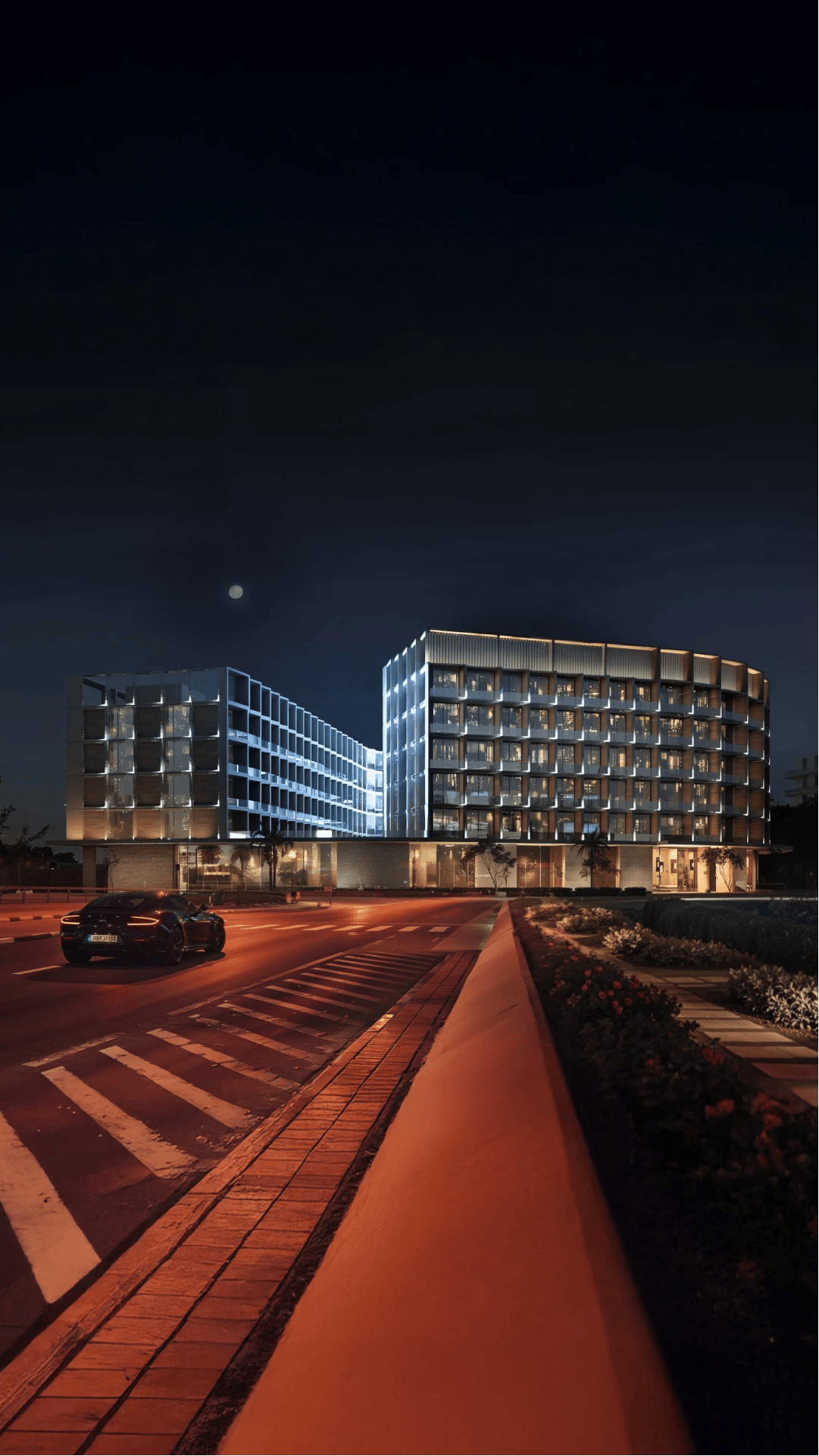 Binghatti Hillcrest — exterior view in Arjan (Dubailand)