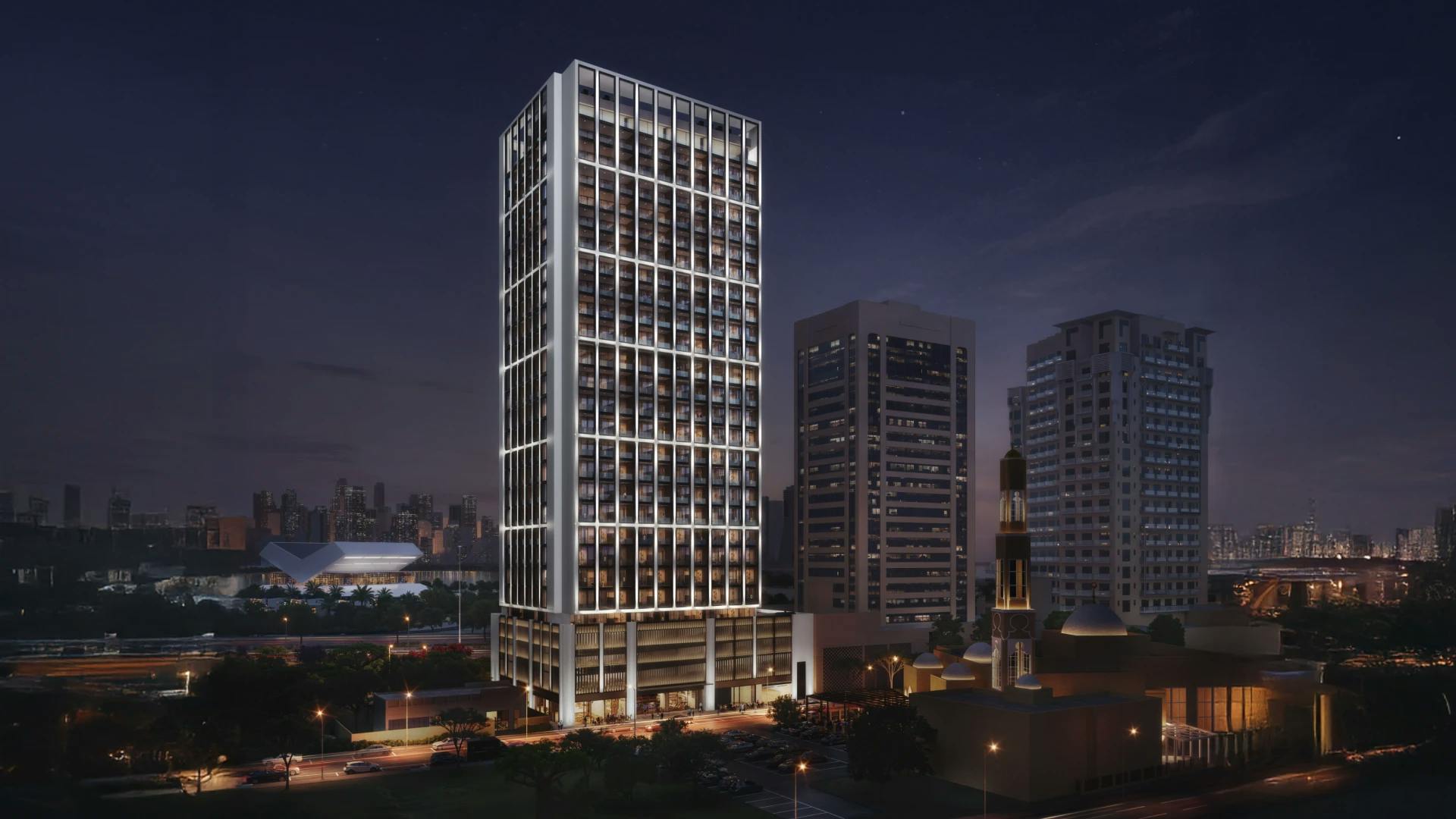 Binghatti Twilight — exterior view in Al Jaddaf