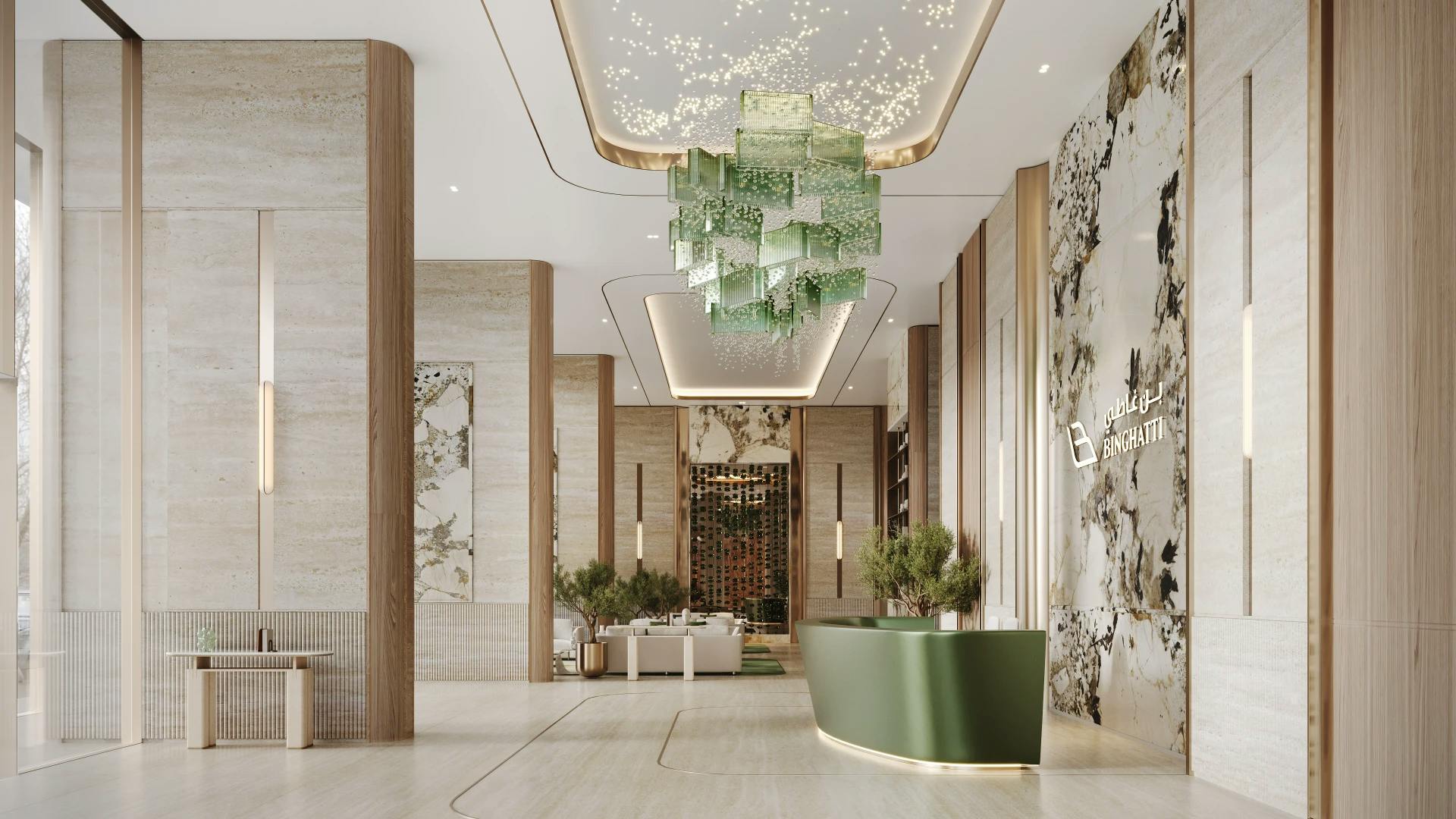 Binghatti Titania — interior render