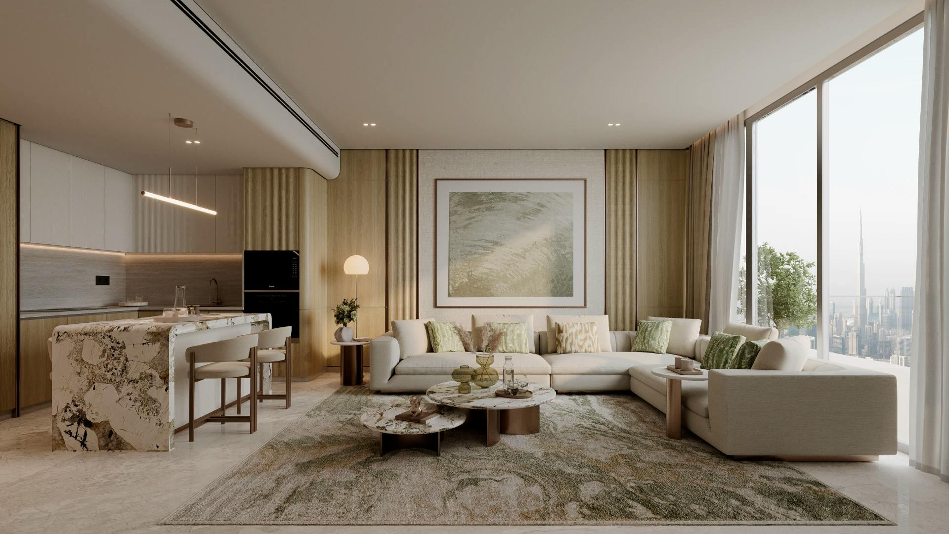 Binghatti Titania — interior render