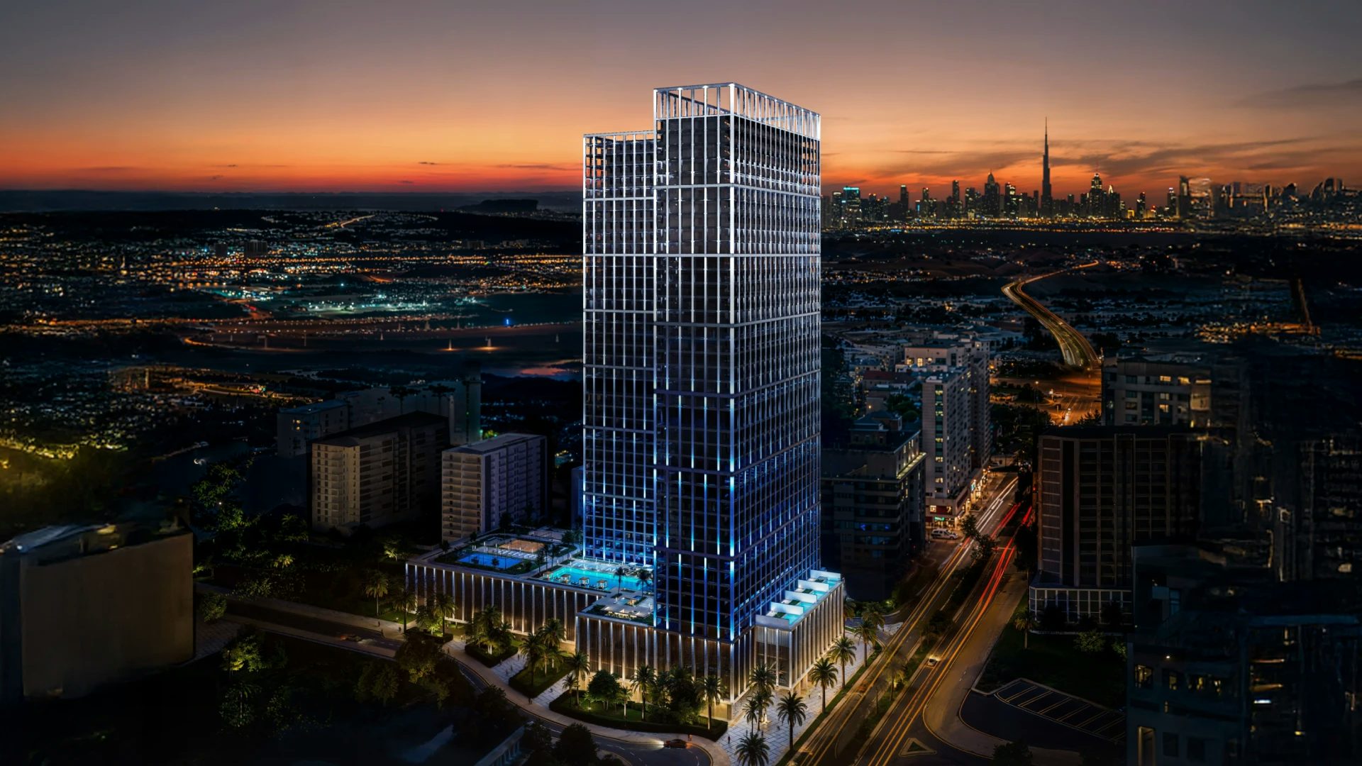 Binghatti Vintage — exterior view in Majan (Dubailand)