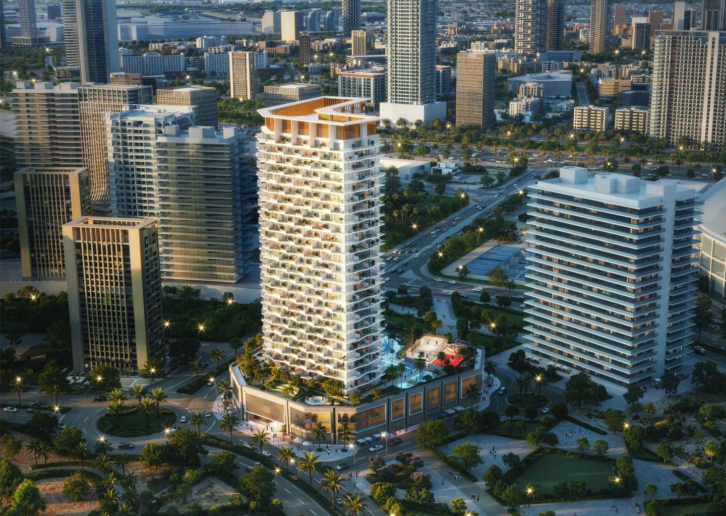 Binghatti Haven — vue extérieure à Dubai Sports City