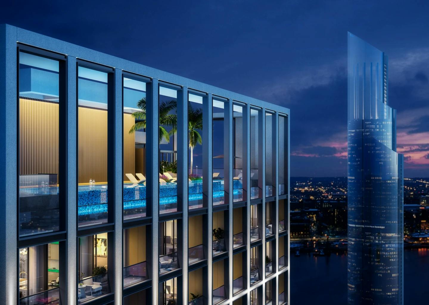 Binghatti Moonlight — amenity render