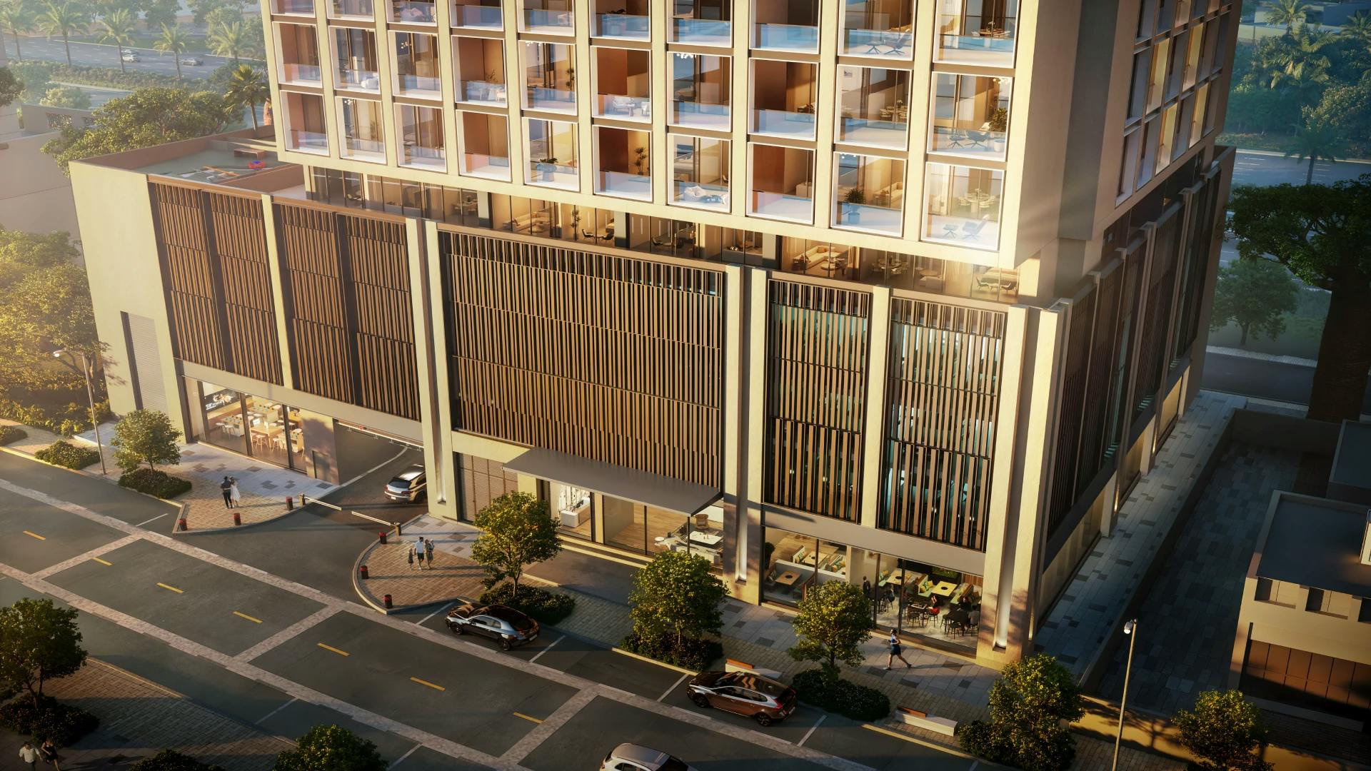 Binghatti Moonlight — exterior view in Al Jaddaf