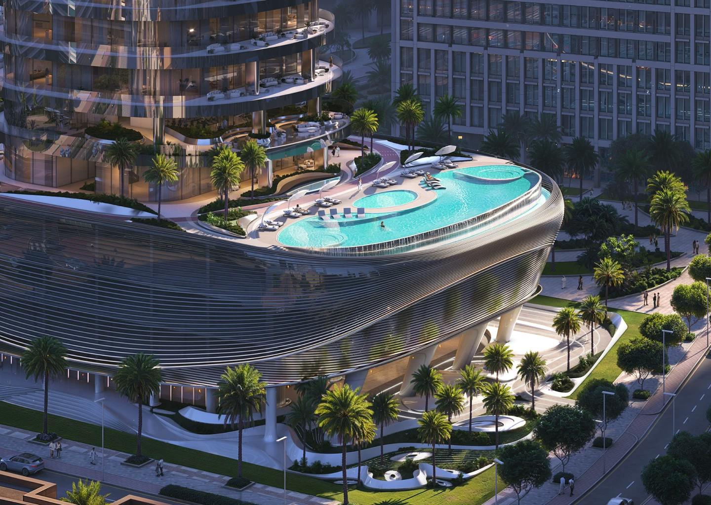 Binghatti Skyblade — amenity render