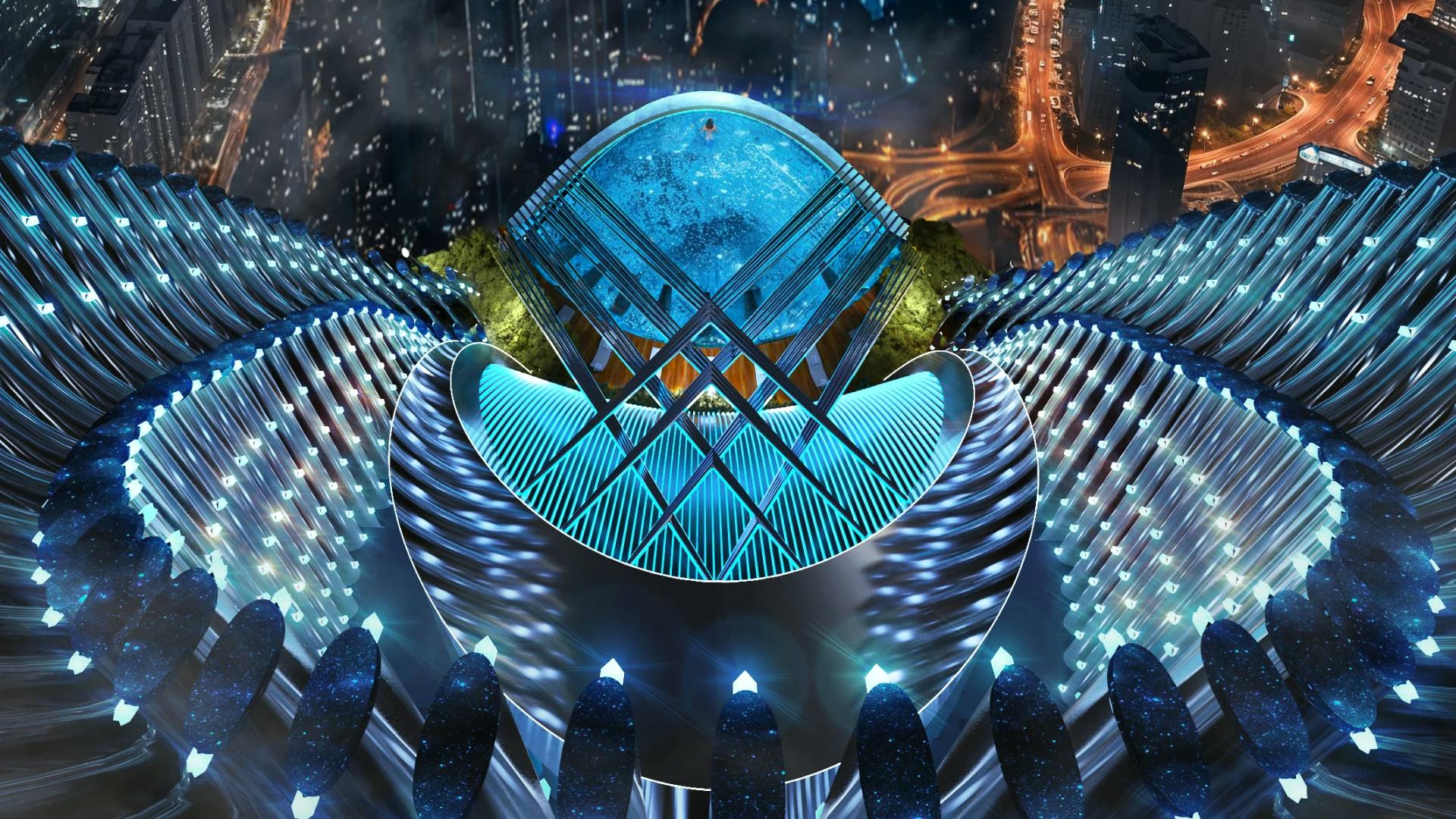 Binghatti Skyblade — exterior view in Downtown Dubai