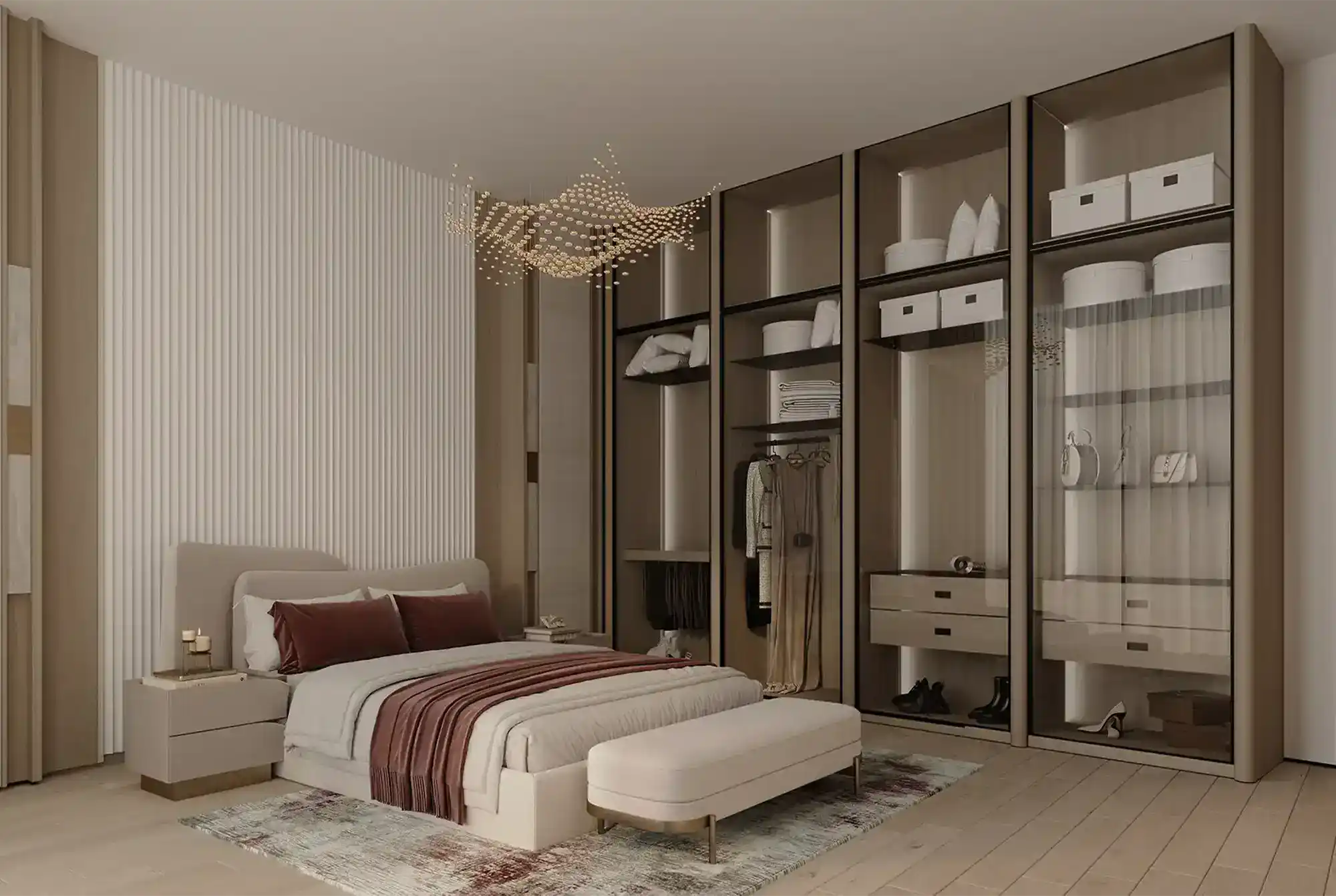 Binghatti Skyflame — exterior view in Majan (Dubailand)