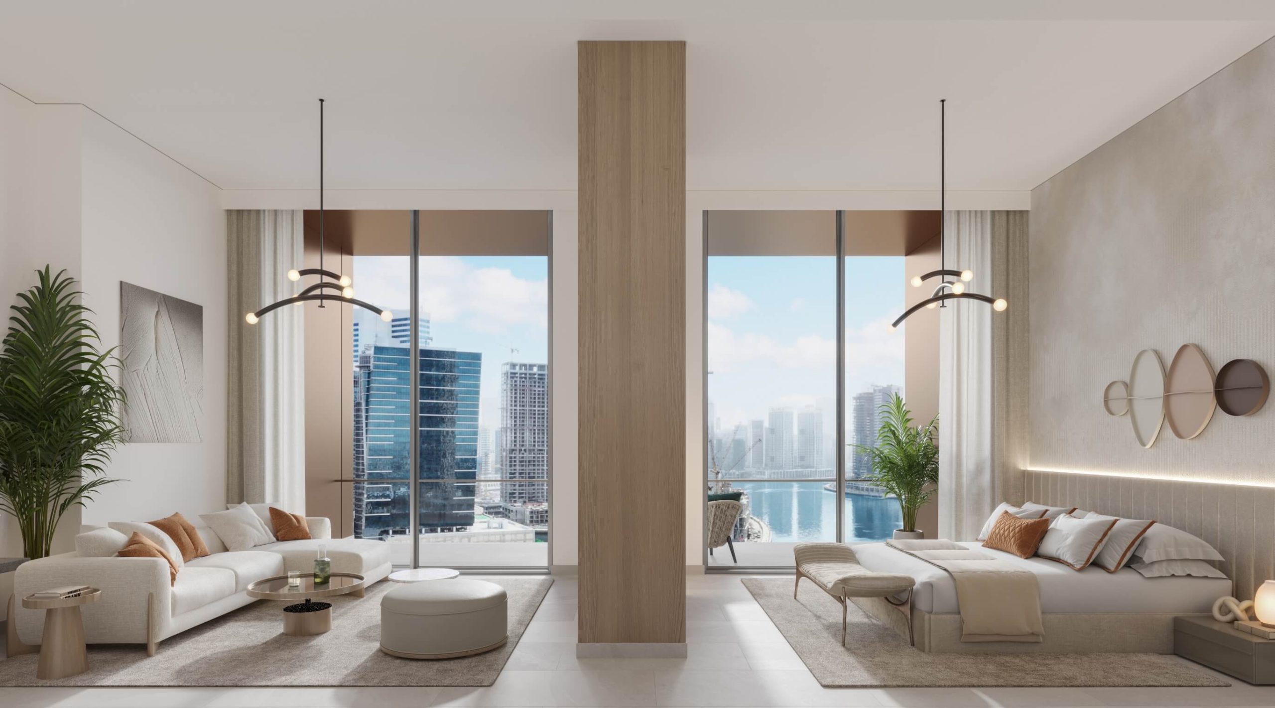 One River Point — exterior view in Business Bay