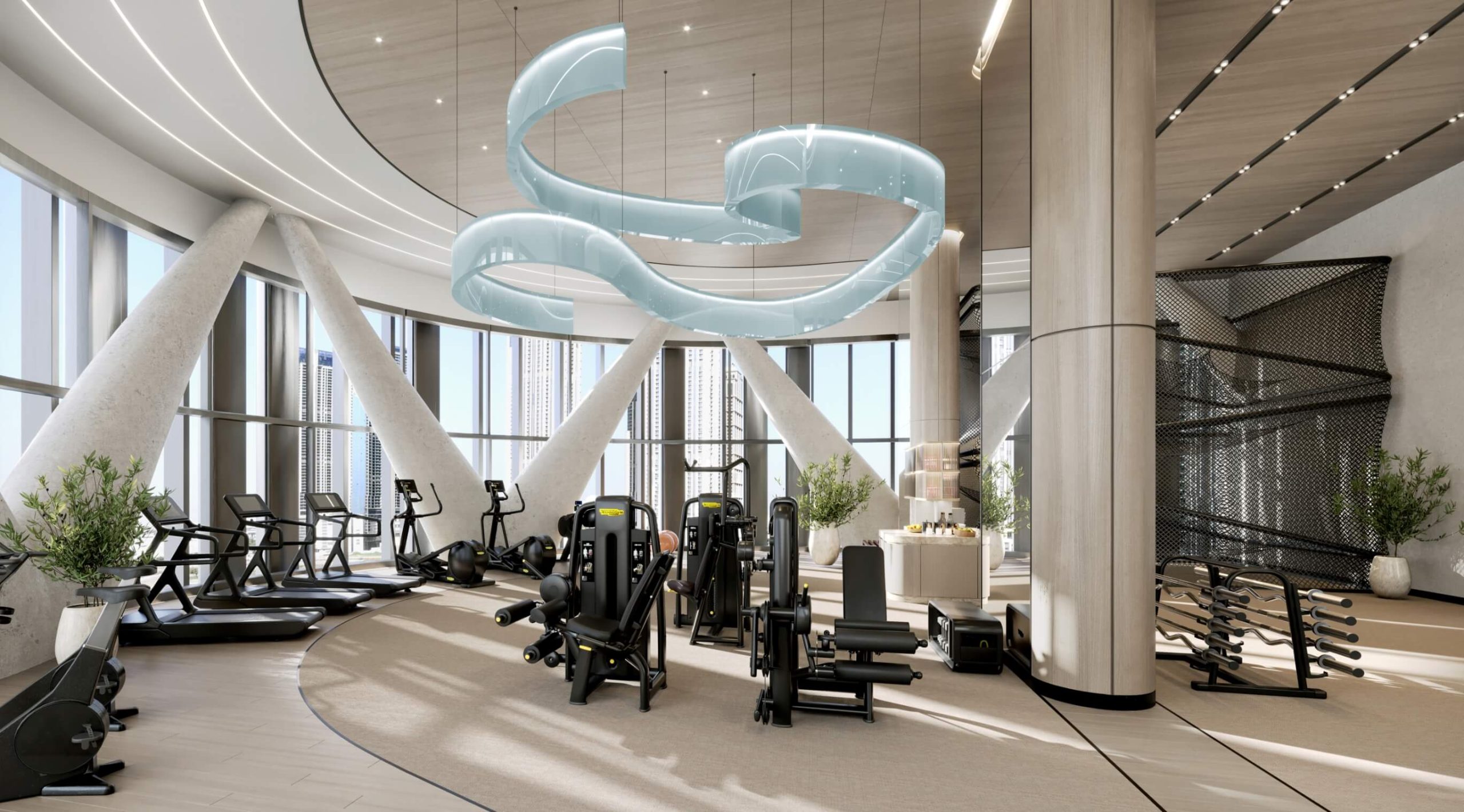 One River Point — exterior view in Business Bay