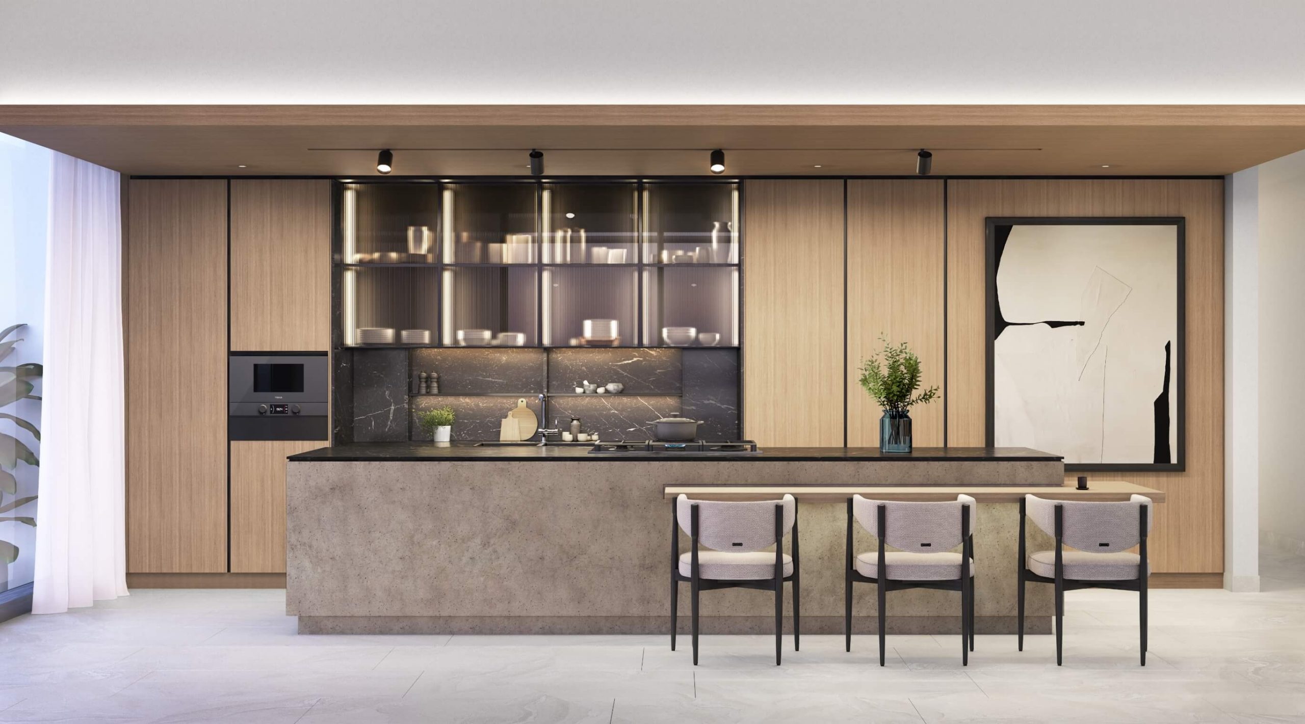 One River Point — exterior view in Business Bay